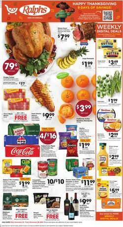 Weekly ad Ralphs 11/20/2024 - 11/28/2024