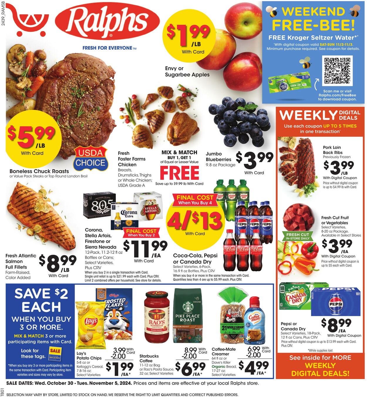 Weekly ad Ralphs 10/30/2024 - 11/05/2024