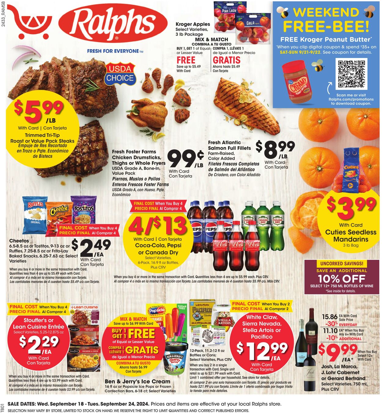 Weekly ad Ralphs 09/18/2024 - 09/24/2024