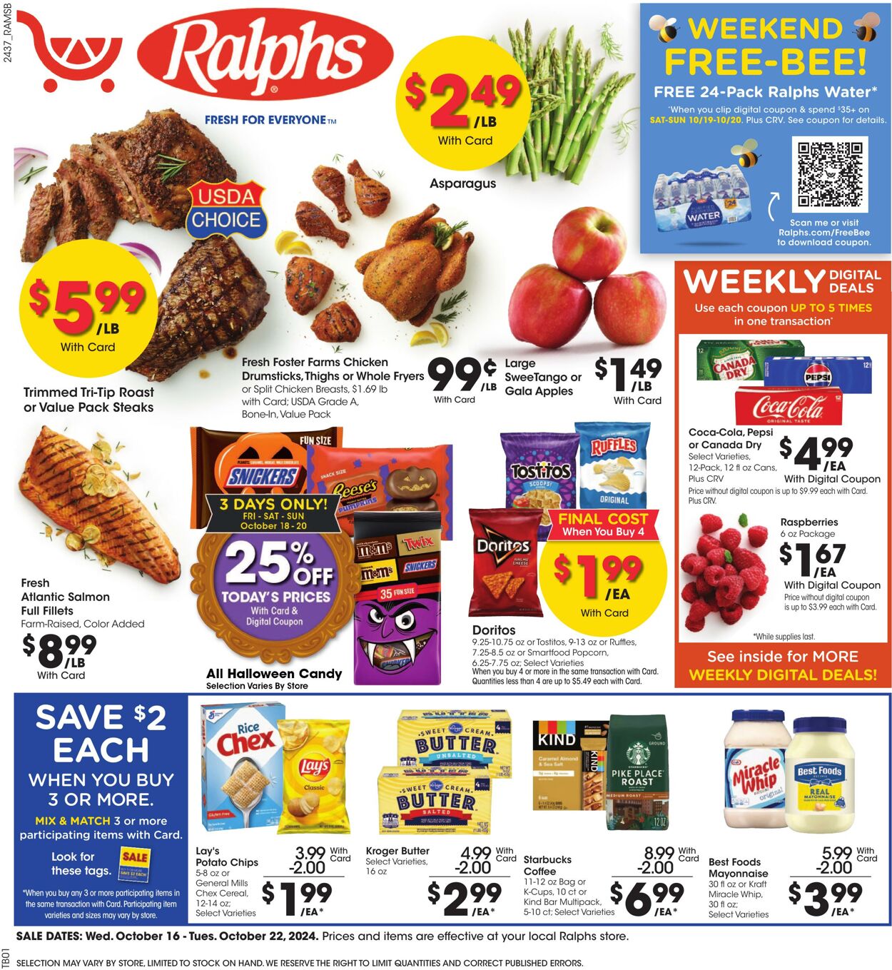 Weekly ad Ralphs 10/16/2024 - 10/22/2024