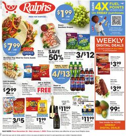 Weekly ad Ralphs 12/26/2024 - 01/01/2025