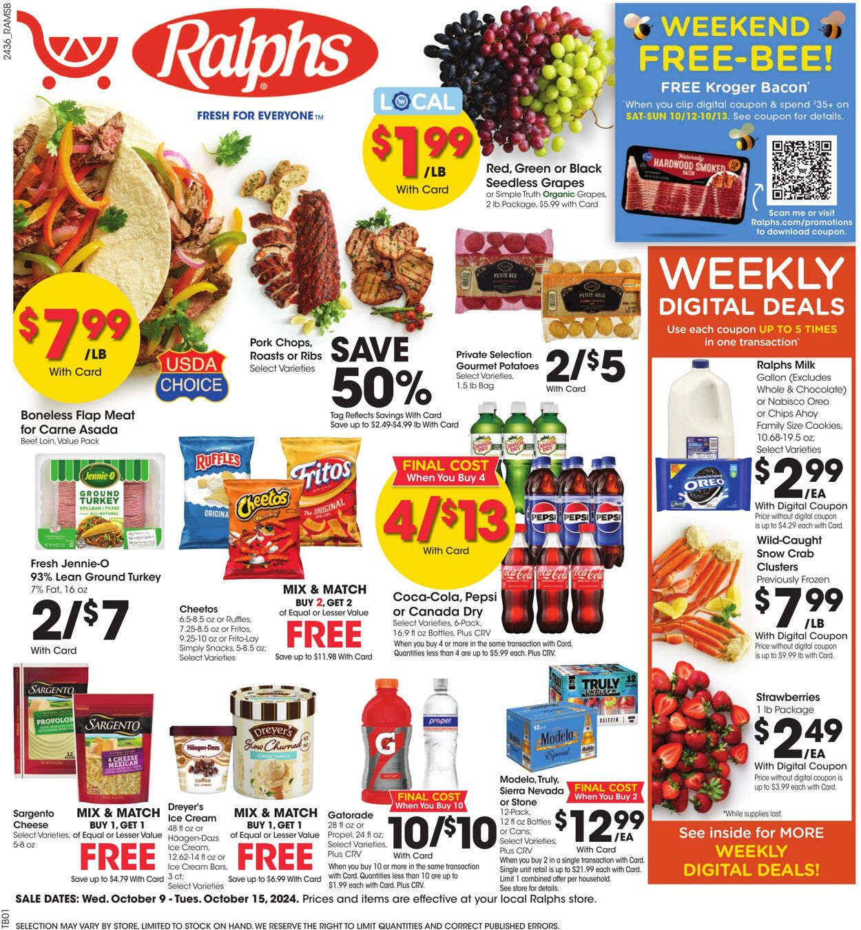 Weekly ad Ralphs 10/09/2024 - 10/15/2024