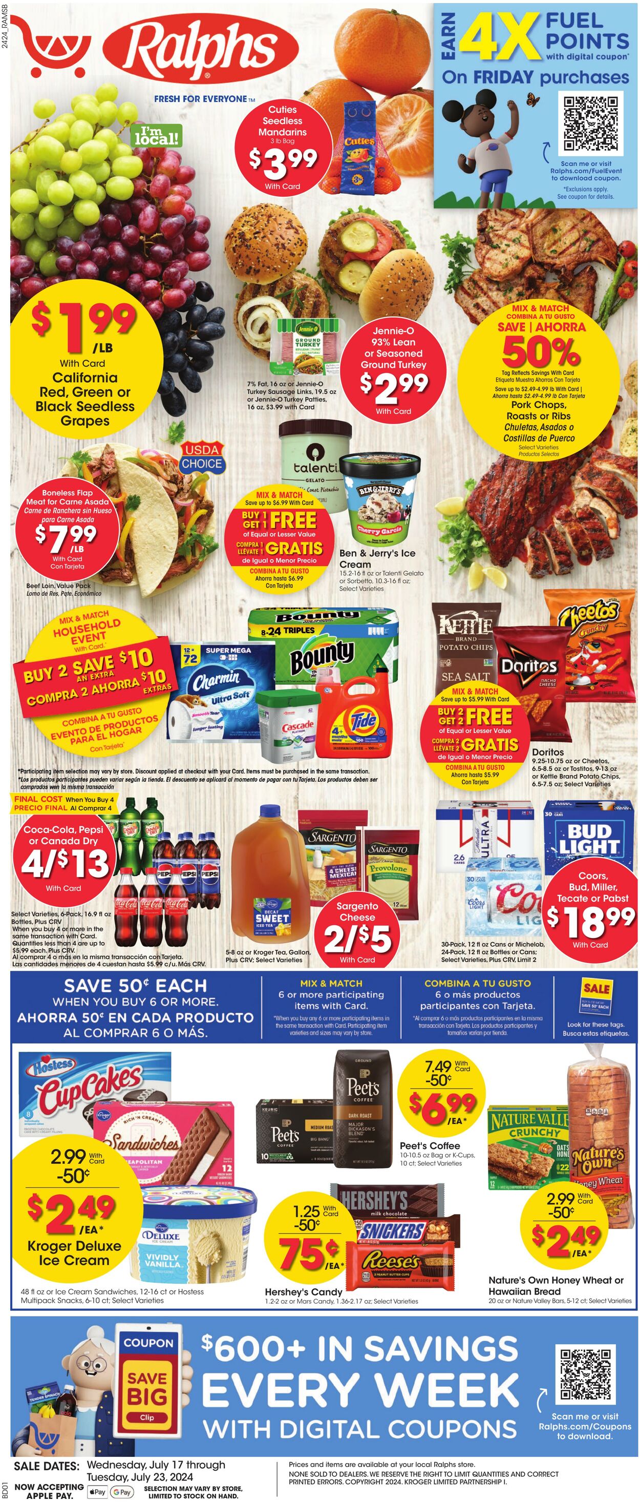 Weekly ad Ralphs 07/17/2024 - 07/23/2024