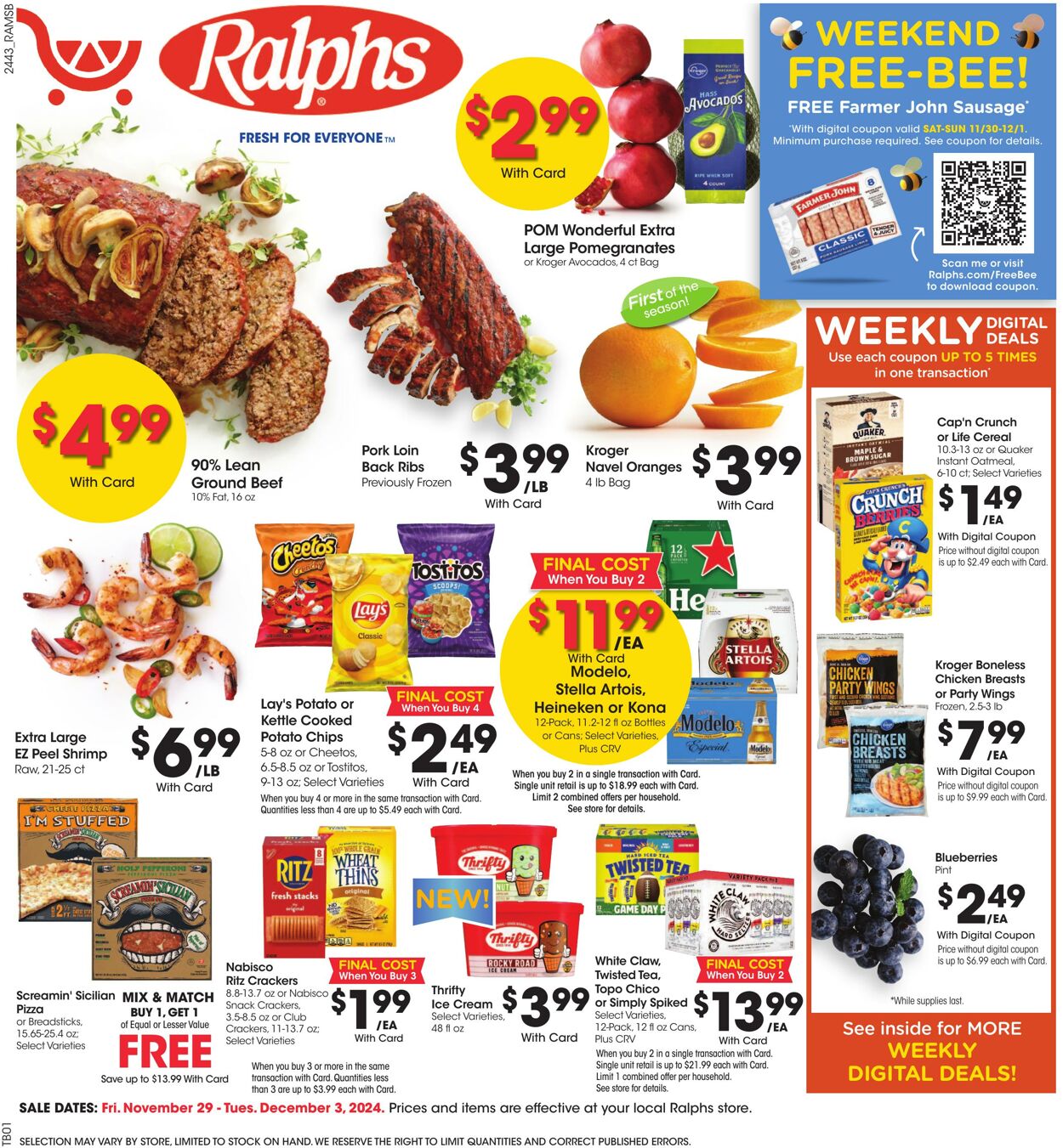 Weekly ad Ralphs 11/29/2024 - 12/03/2024