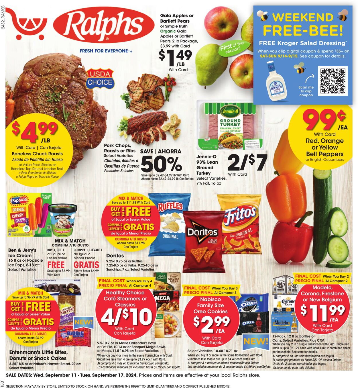 Weekly ad Ralphs 09/11/2024 - 09/17/2024