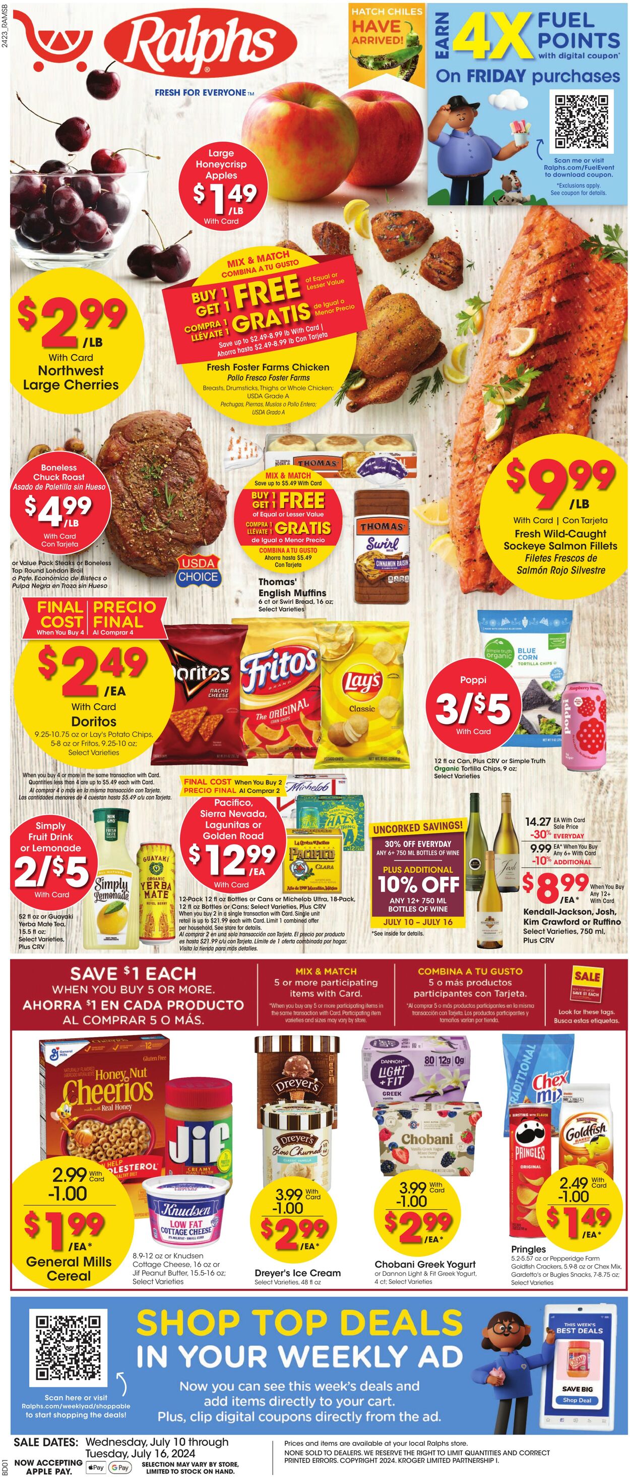 Weekly ad Ralphs 07/10/2024 - 07/16/2024