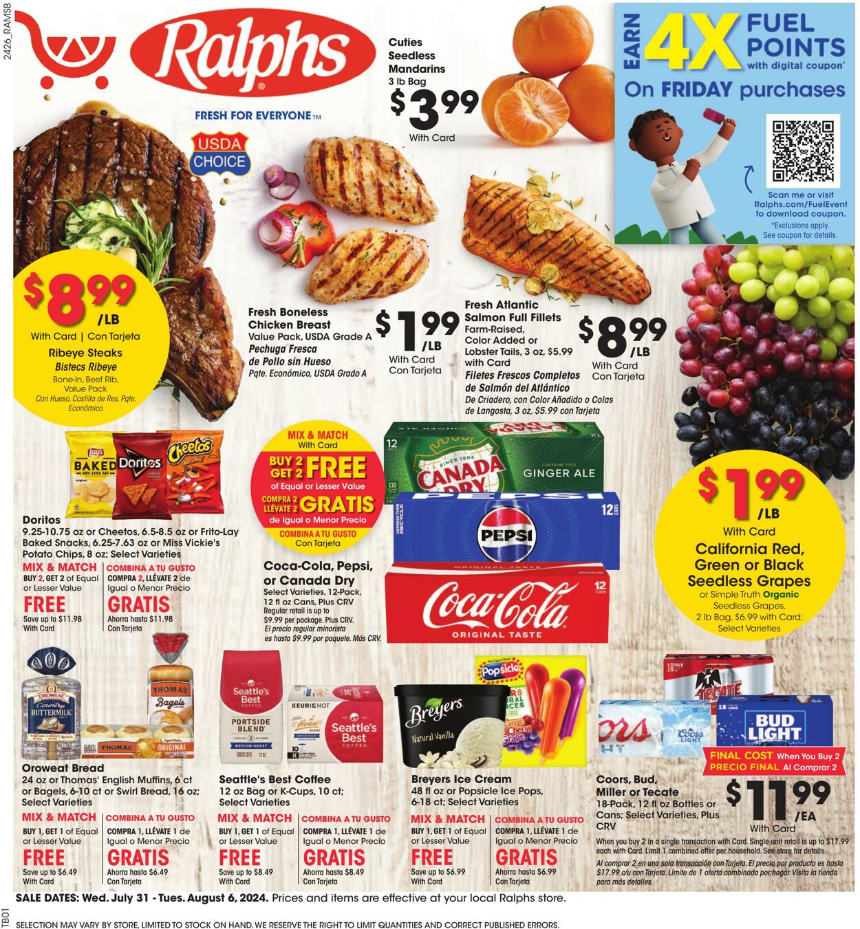 Weekly ad Ralphs 07/31/2024 - 08/06/2024