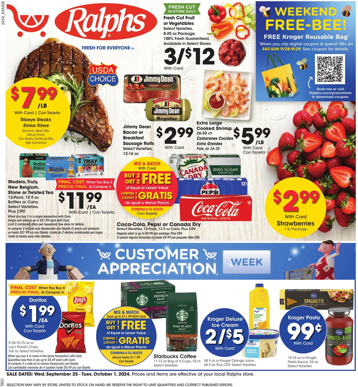 Weekly ad Ralphs 09/25/2024 - 10/01/2024