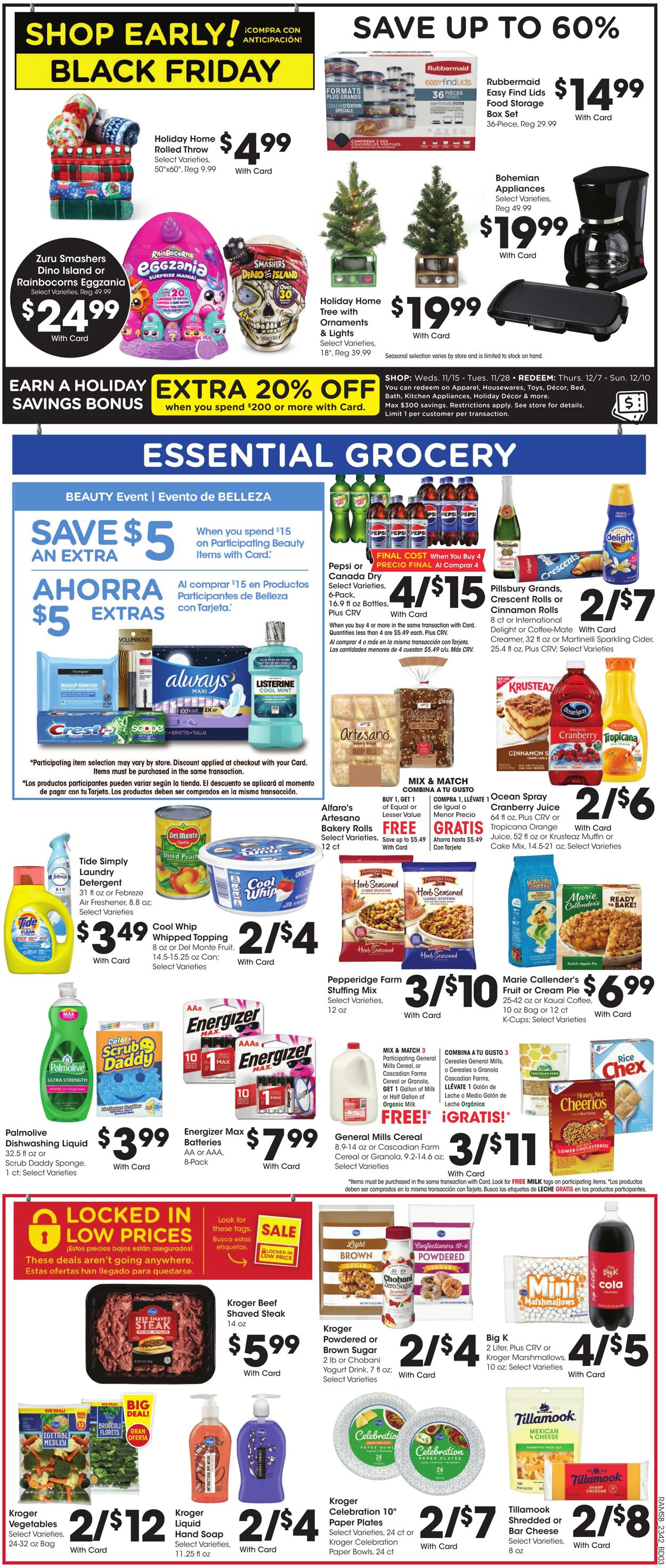 Weekly ad Ralphs 11/15/2023 - 11/23/2023