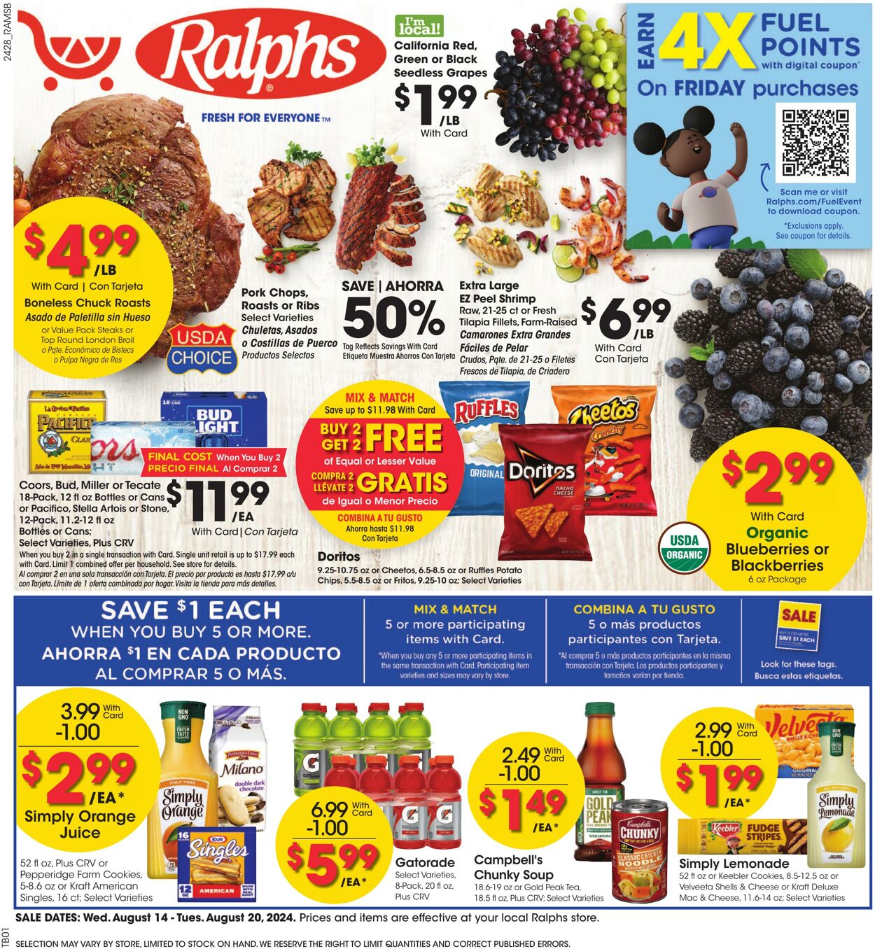 Weekly ad Ralphs 08/14/2024 - 08/20/2024