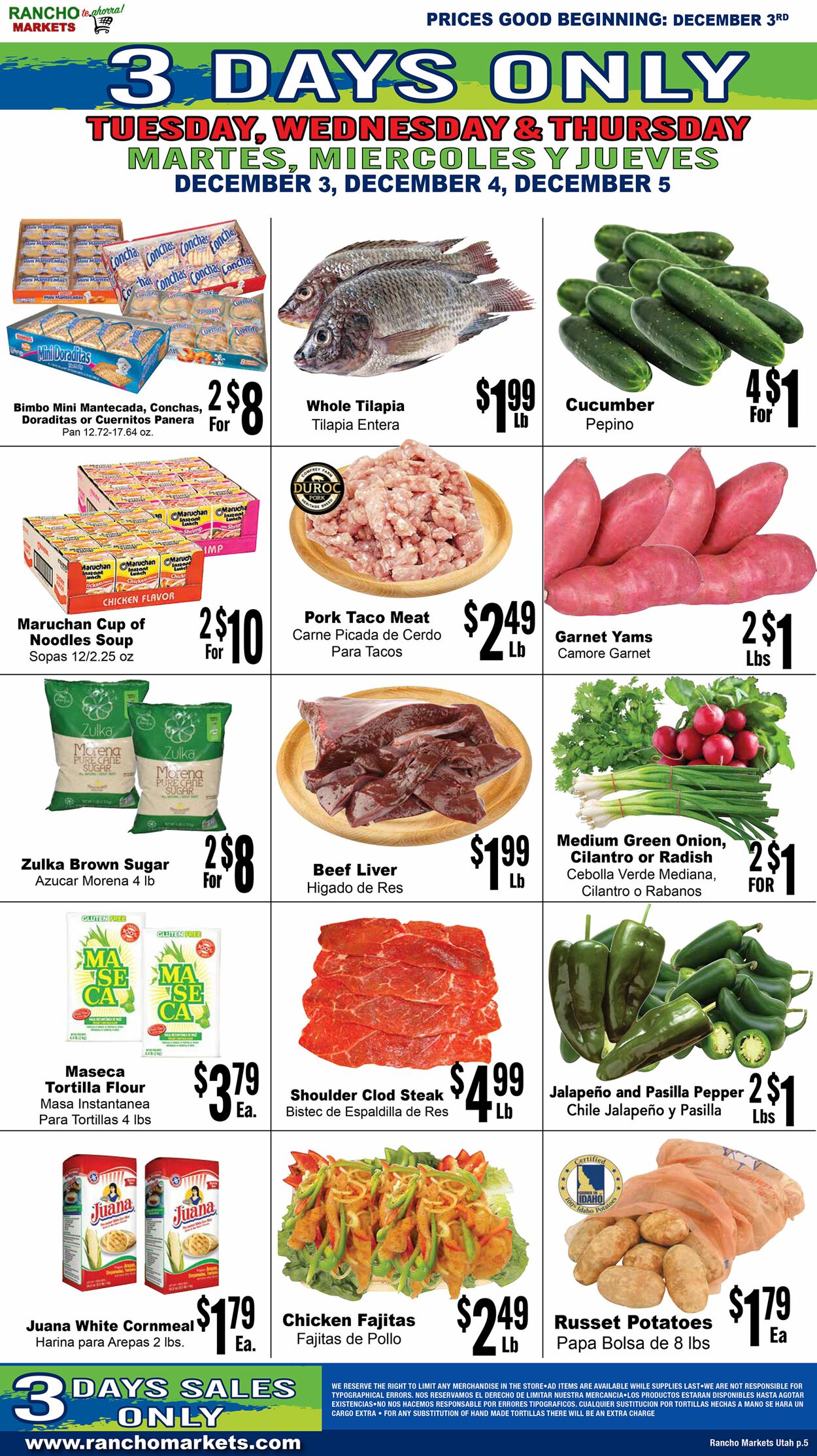 Weekly ad Rancho Markets 12/04/2024 - 12/09/2024