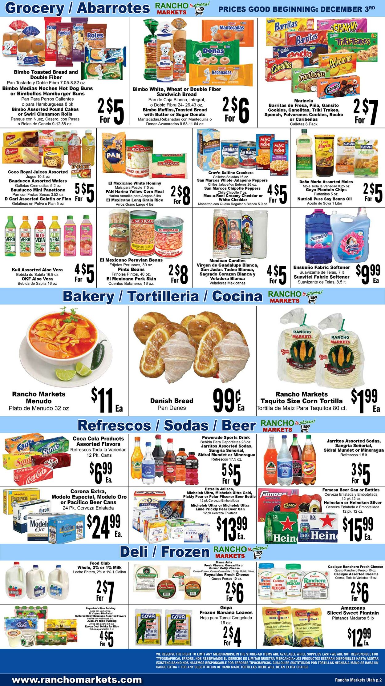 Weekly ad Rancho Markets 12/04/2024 - 12/09/2024