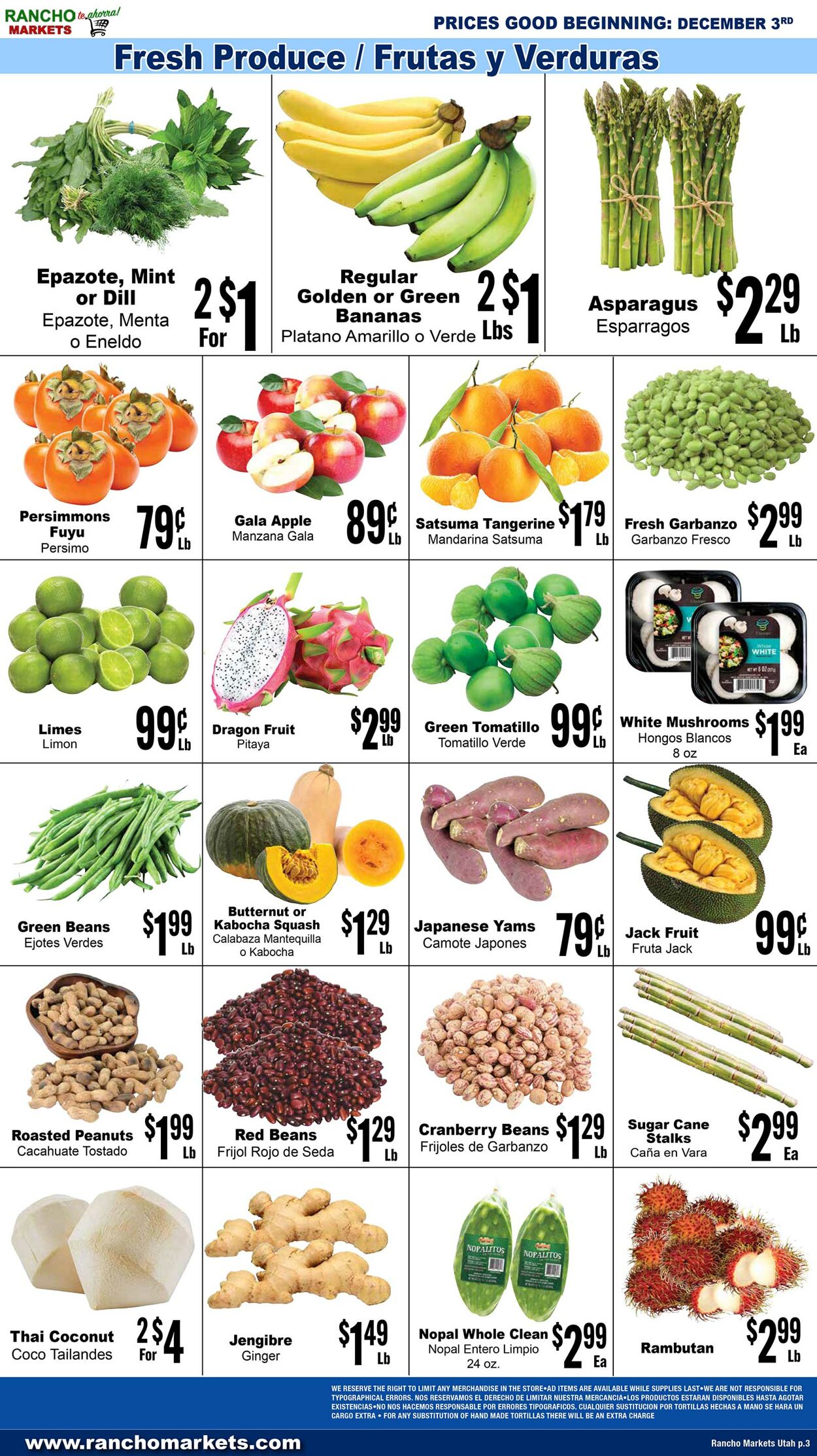 Weekly ad Rancho Markets 12/04/2024 - 12/09/2024