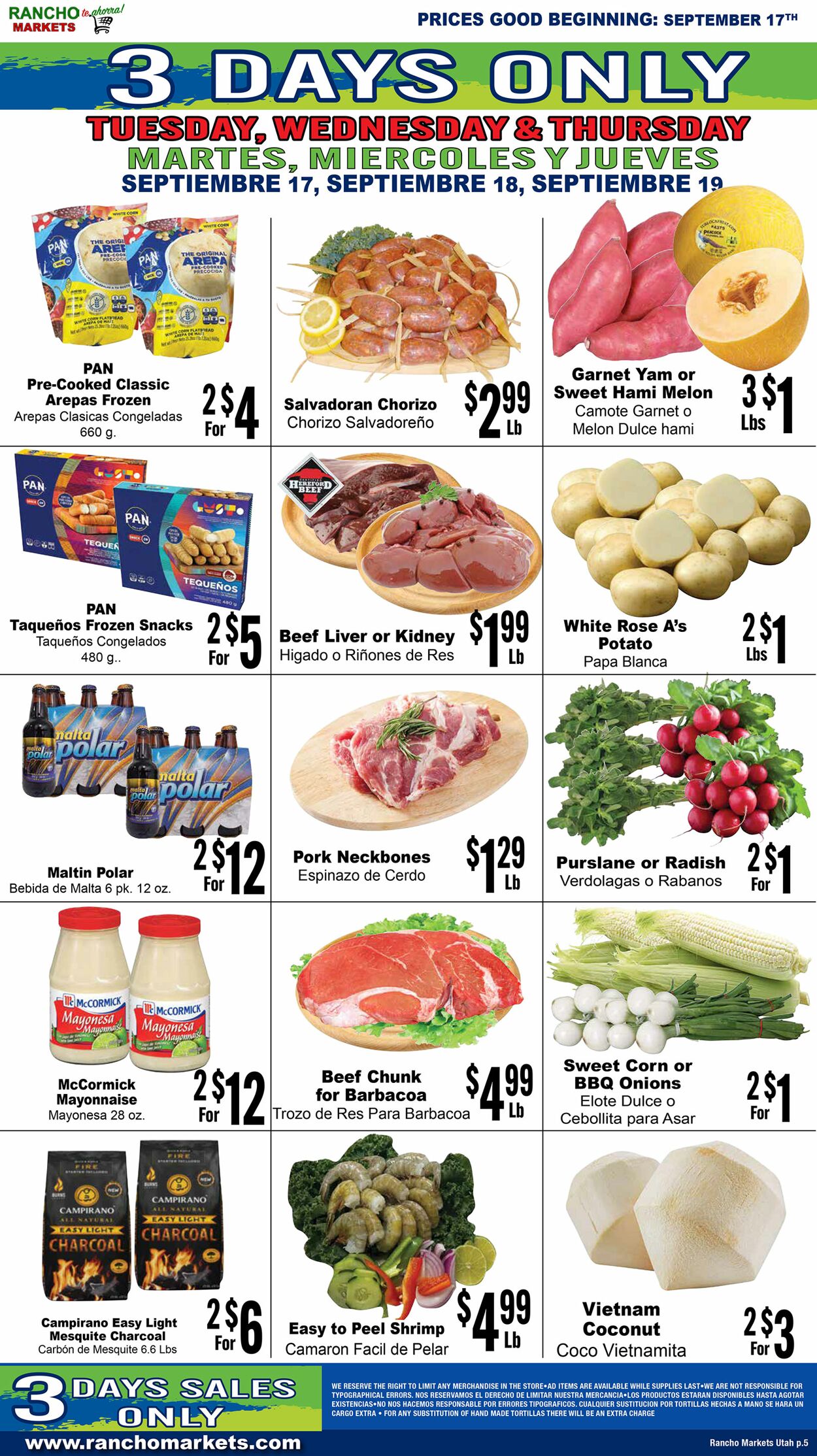 Weekly ad Rancho Markets 09/18/2024 - 09/23/2024