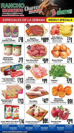 Weekly ad Rancho Markets 08/14/2024 - 08/19/2024