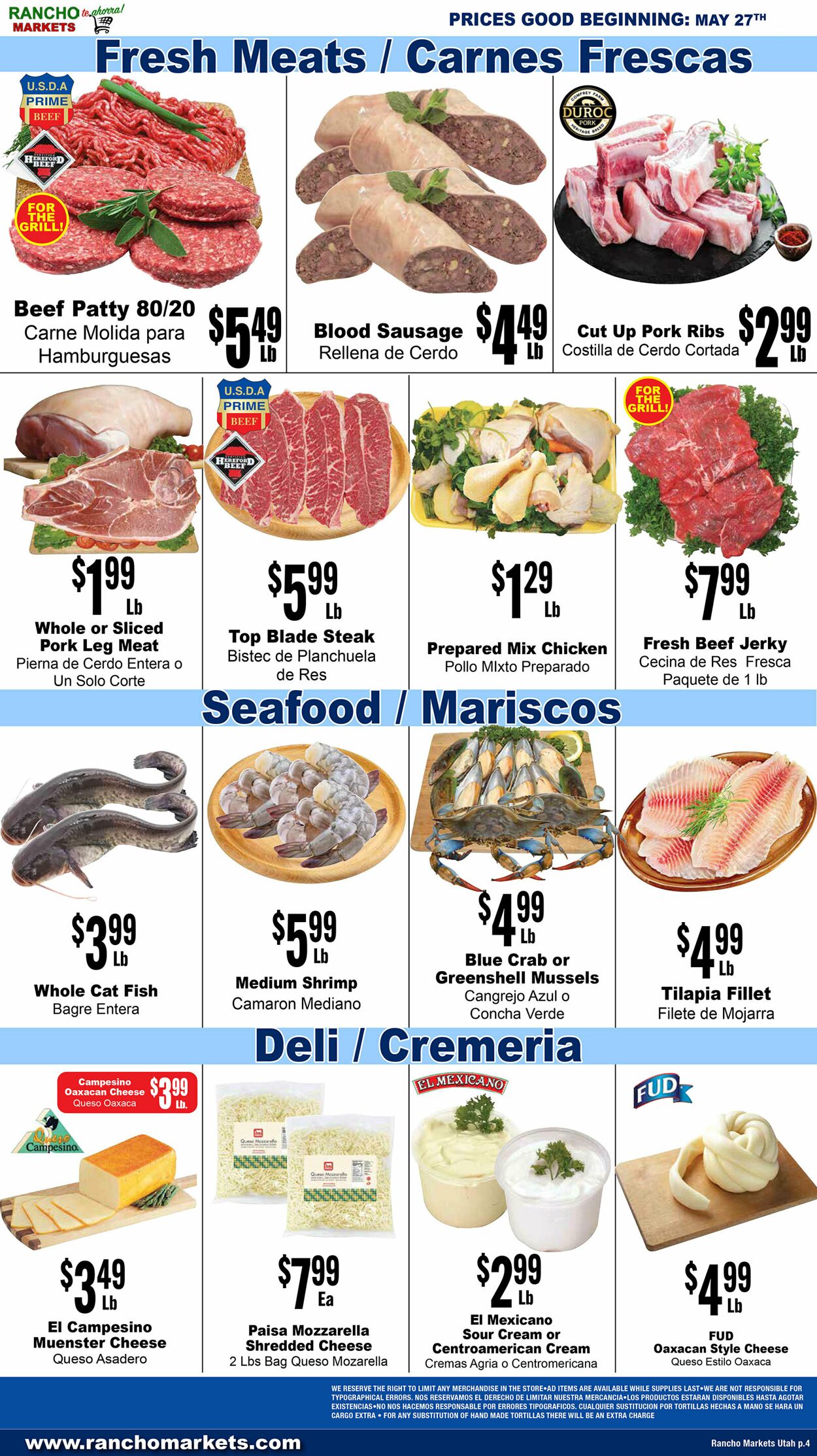 Weekly ad Rancho Markets 05/28/2025 - 06/02/2025