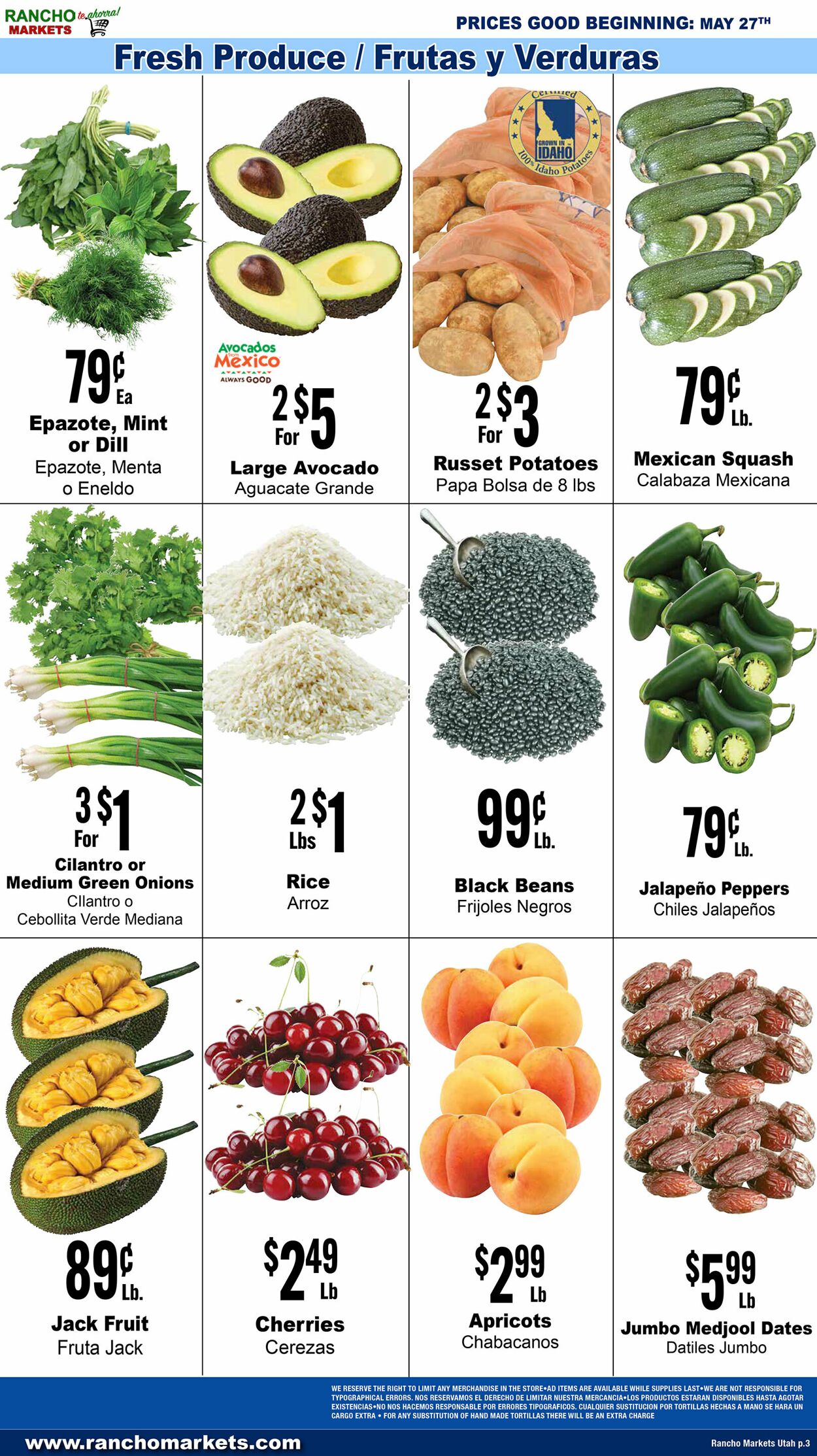 Weekly ad Rancho Markets 05/28/2025 - 06/02/2025