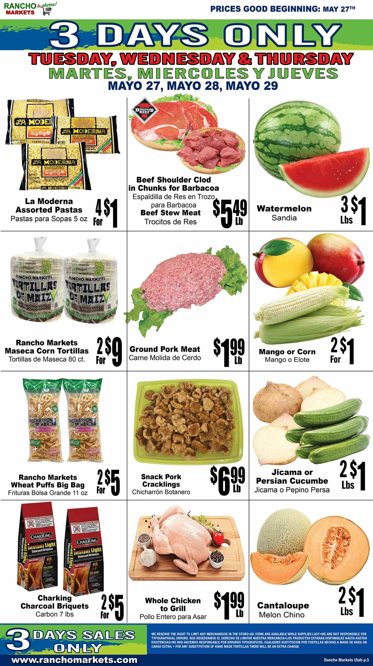 Weekly ad Rancho Markets 05/28/2025 - 06/02/2025