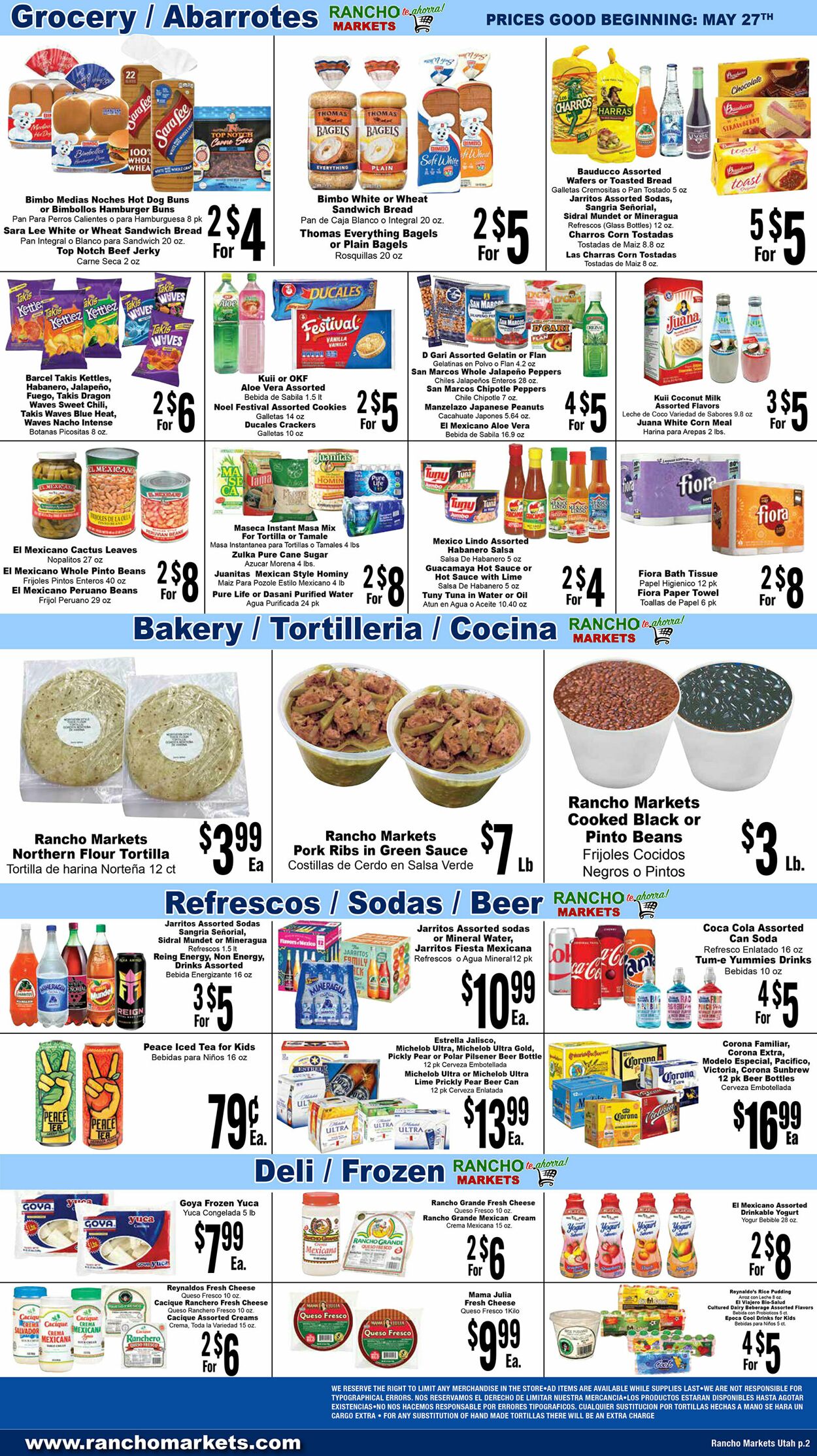 Weekly ad Rancho Markets 05/28/2025 - 06/02/2025