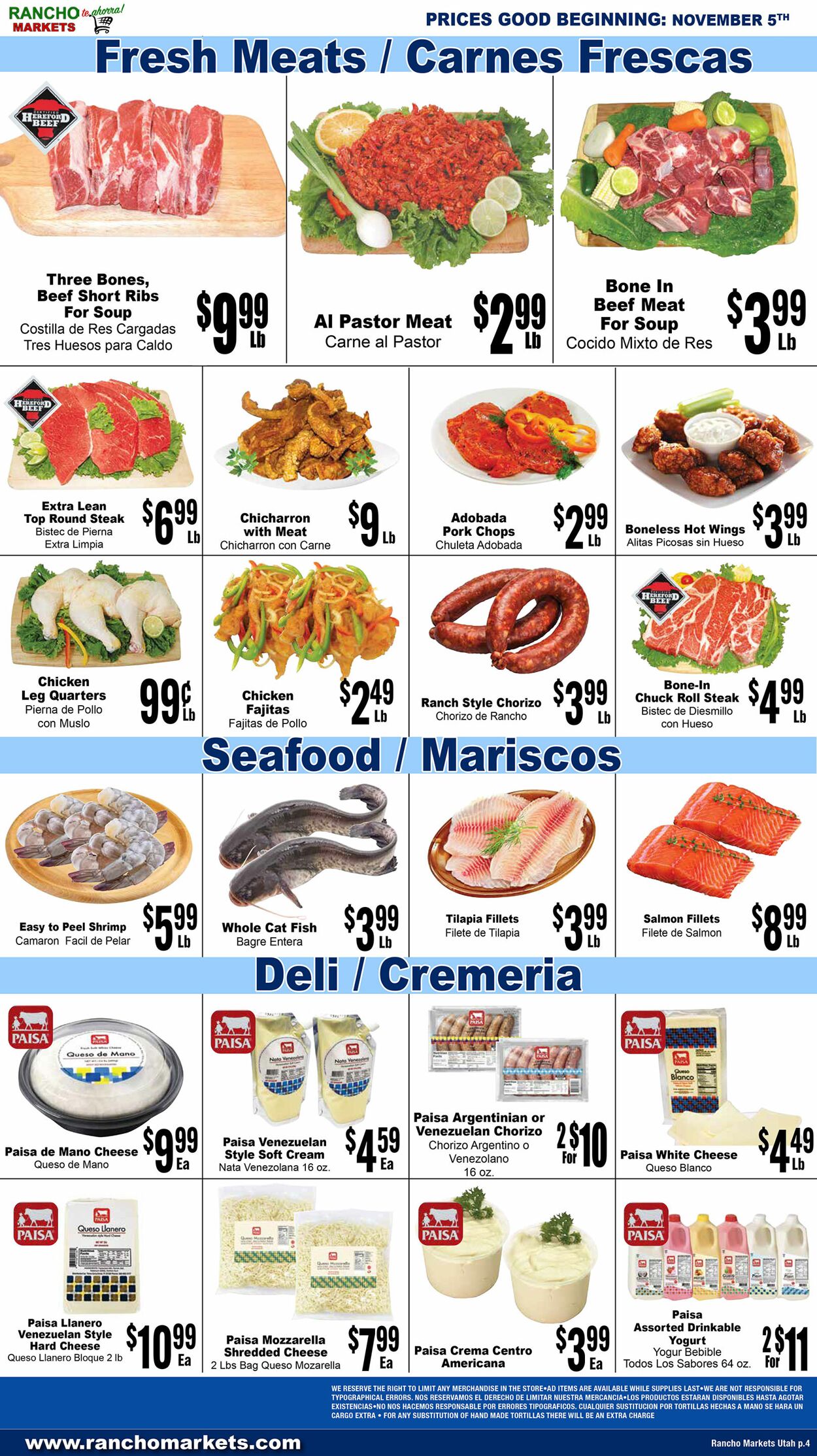 Weekly ad Rancho Markets 11/06/2024 - 11/11/2024