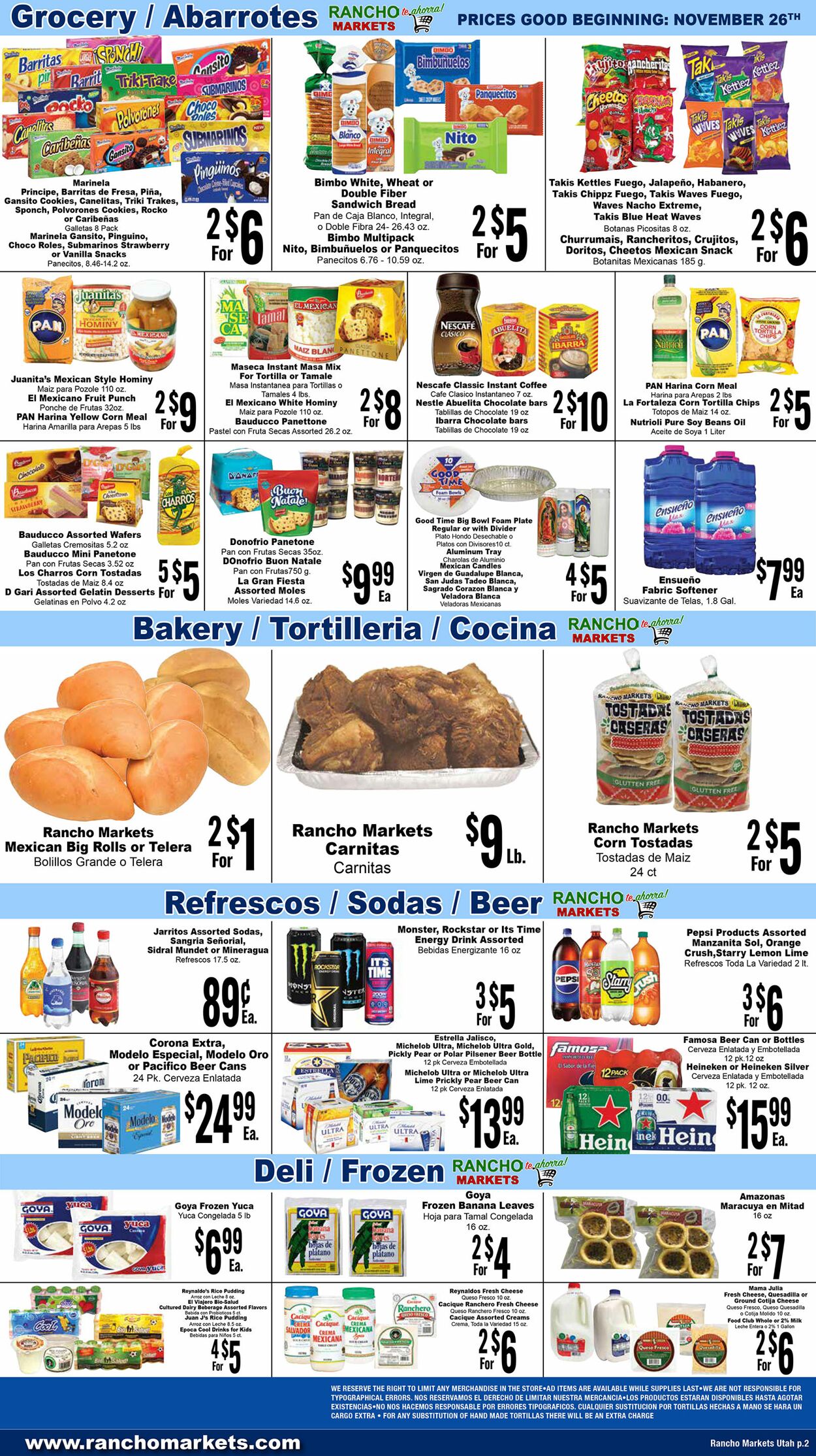 Weekly ad Rancho Markets 11/27/2024 - 12/02/2024