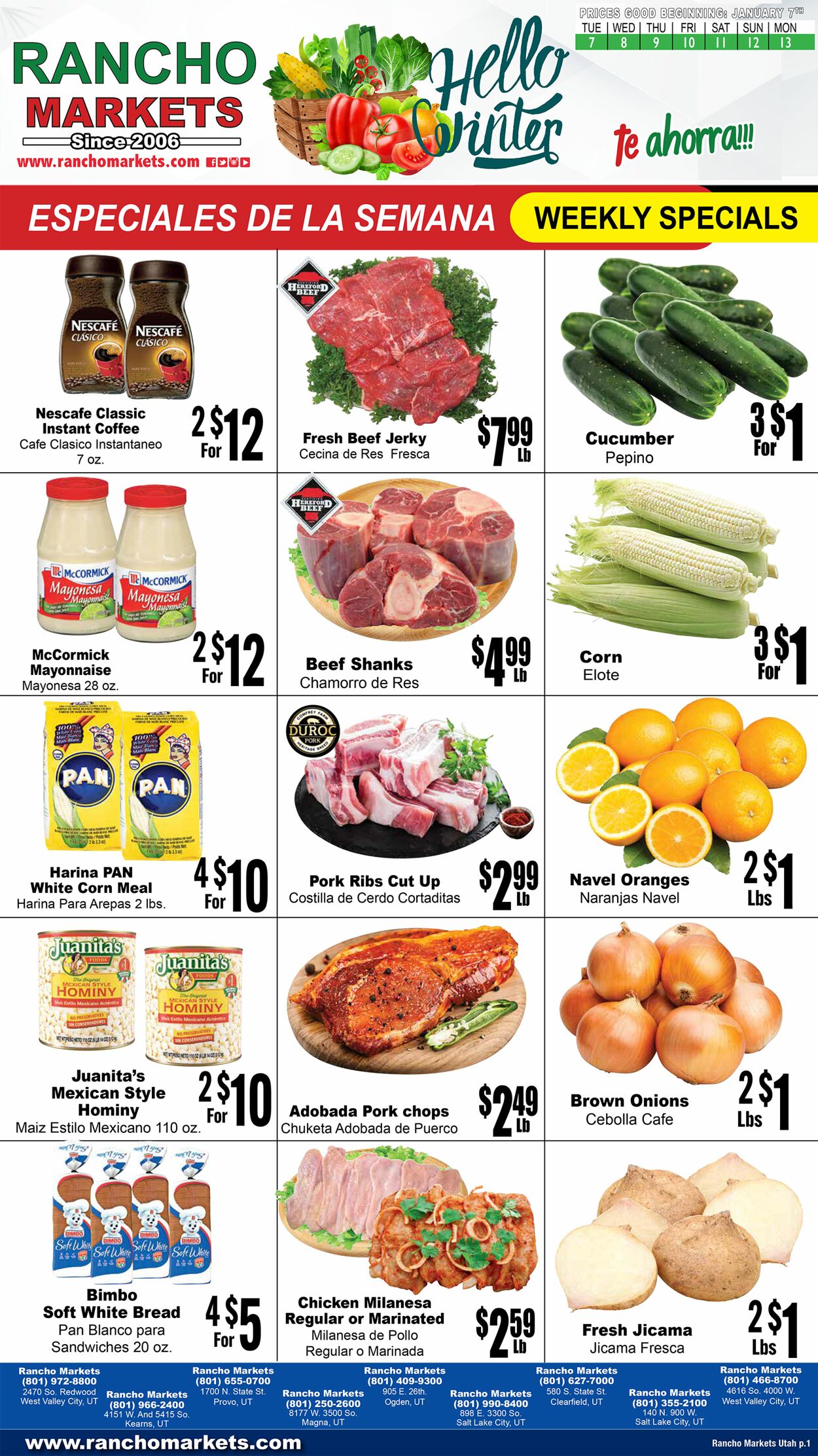 Rancho Markets Promotional weekly ads