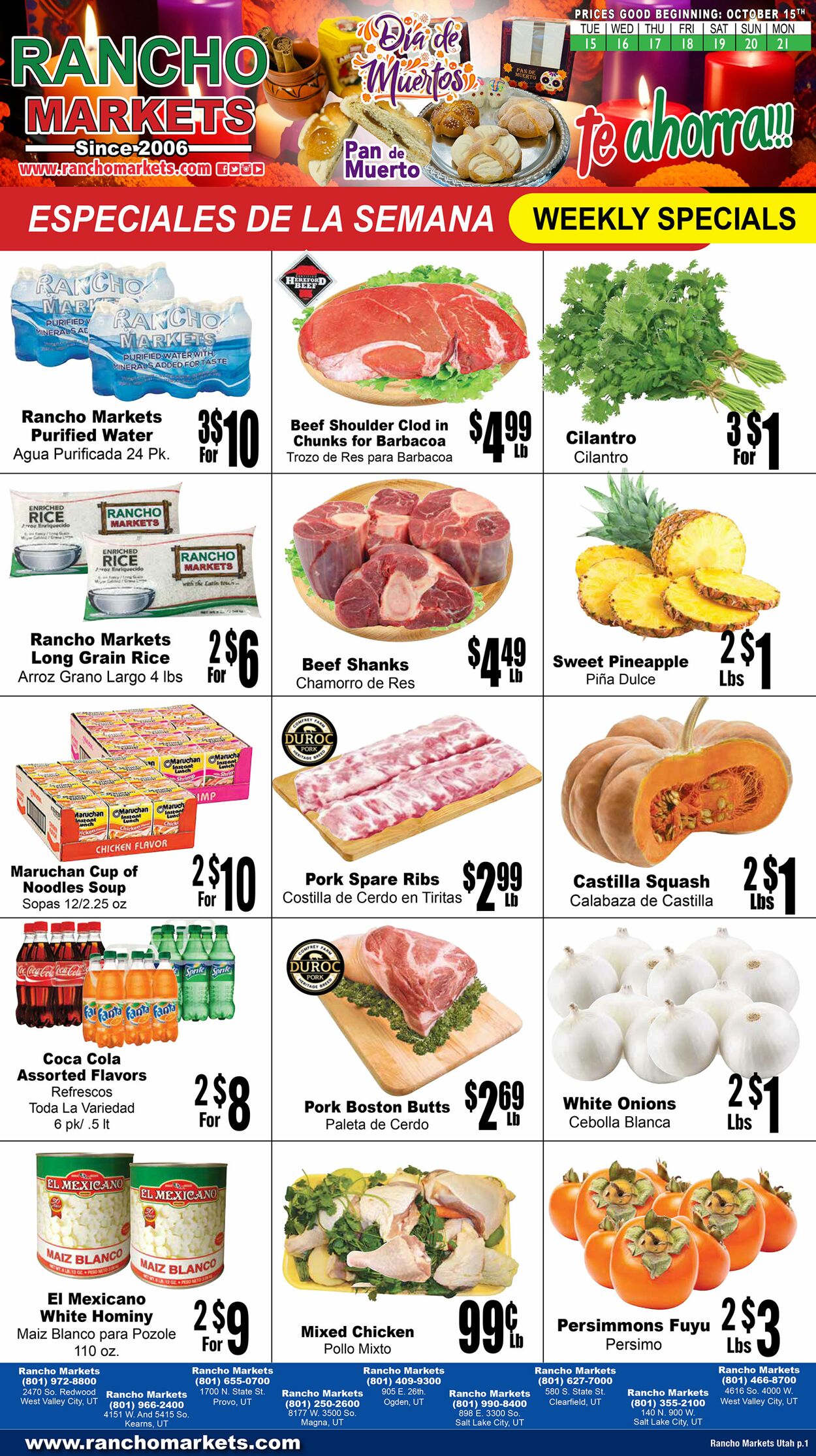 Weekly ad Rancho Markets 10/15/2024 - 10/21/2024