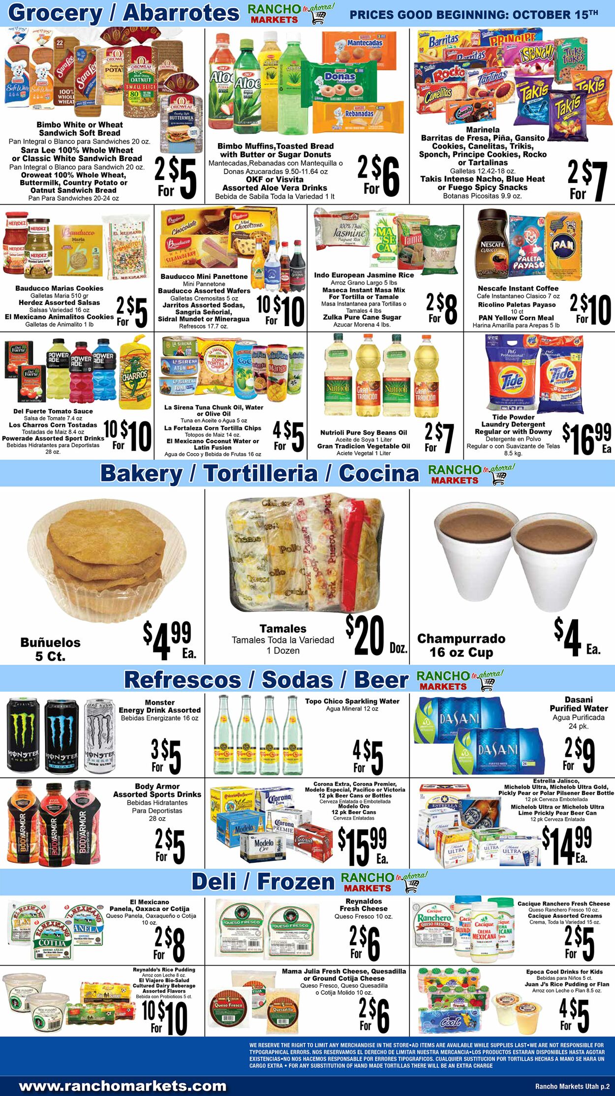 Weekly ad Rancho Markets 10/15/2024 - 10/21/2024