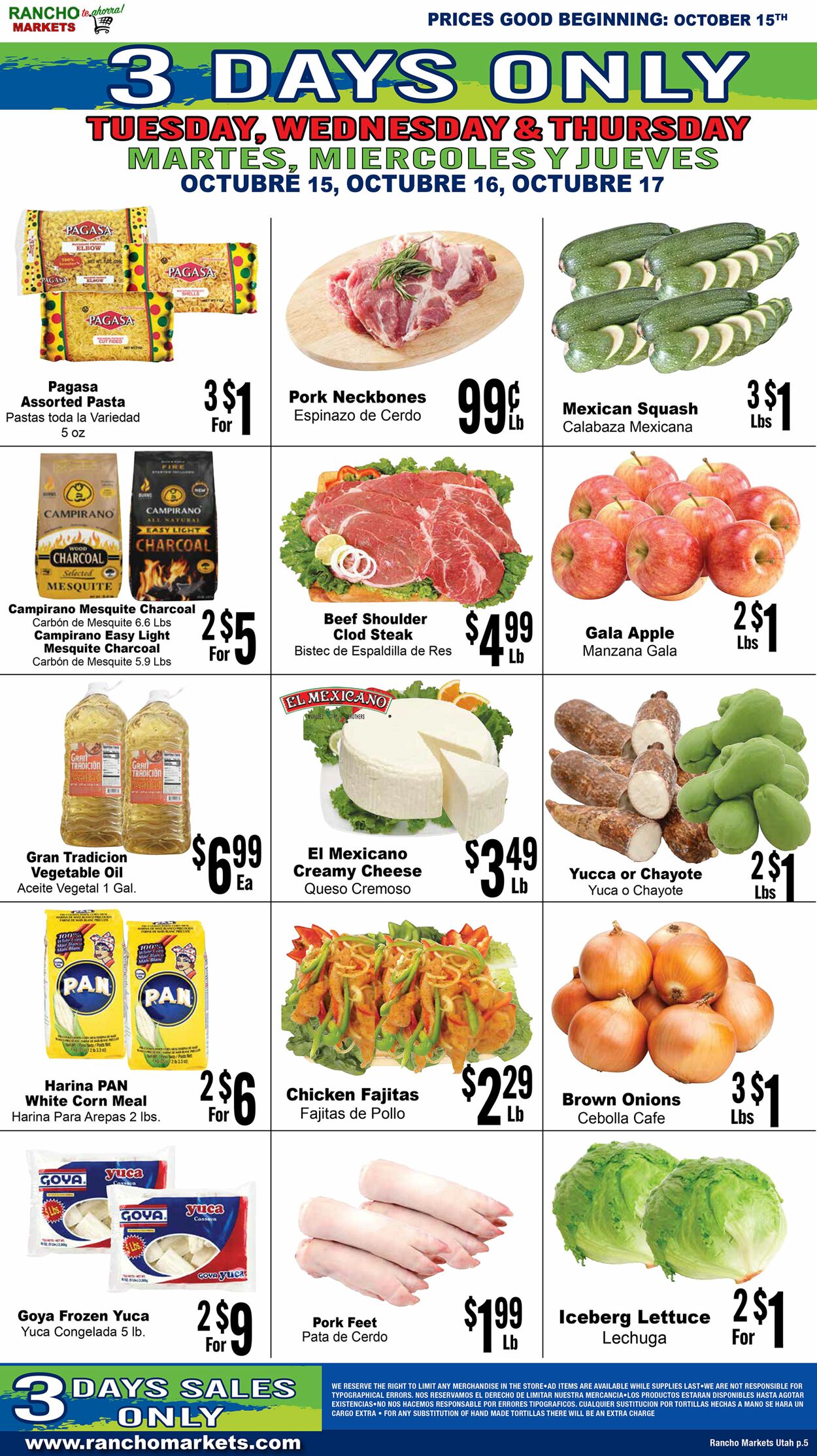 Weekly ad Rancho Markets 10/15/2024 - 10/21/2024