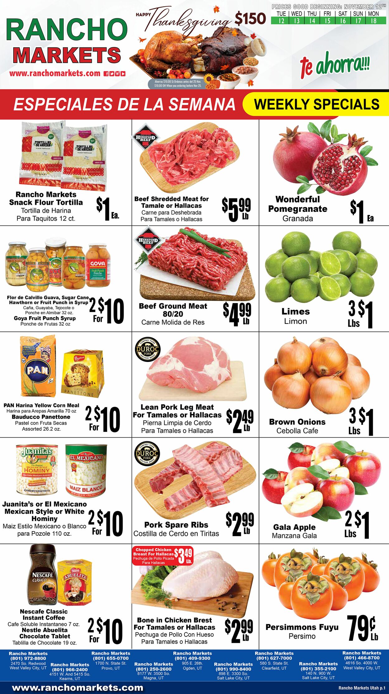 Weekly ad Rancho Markets 11/13/2024 - 11/18/2024