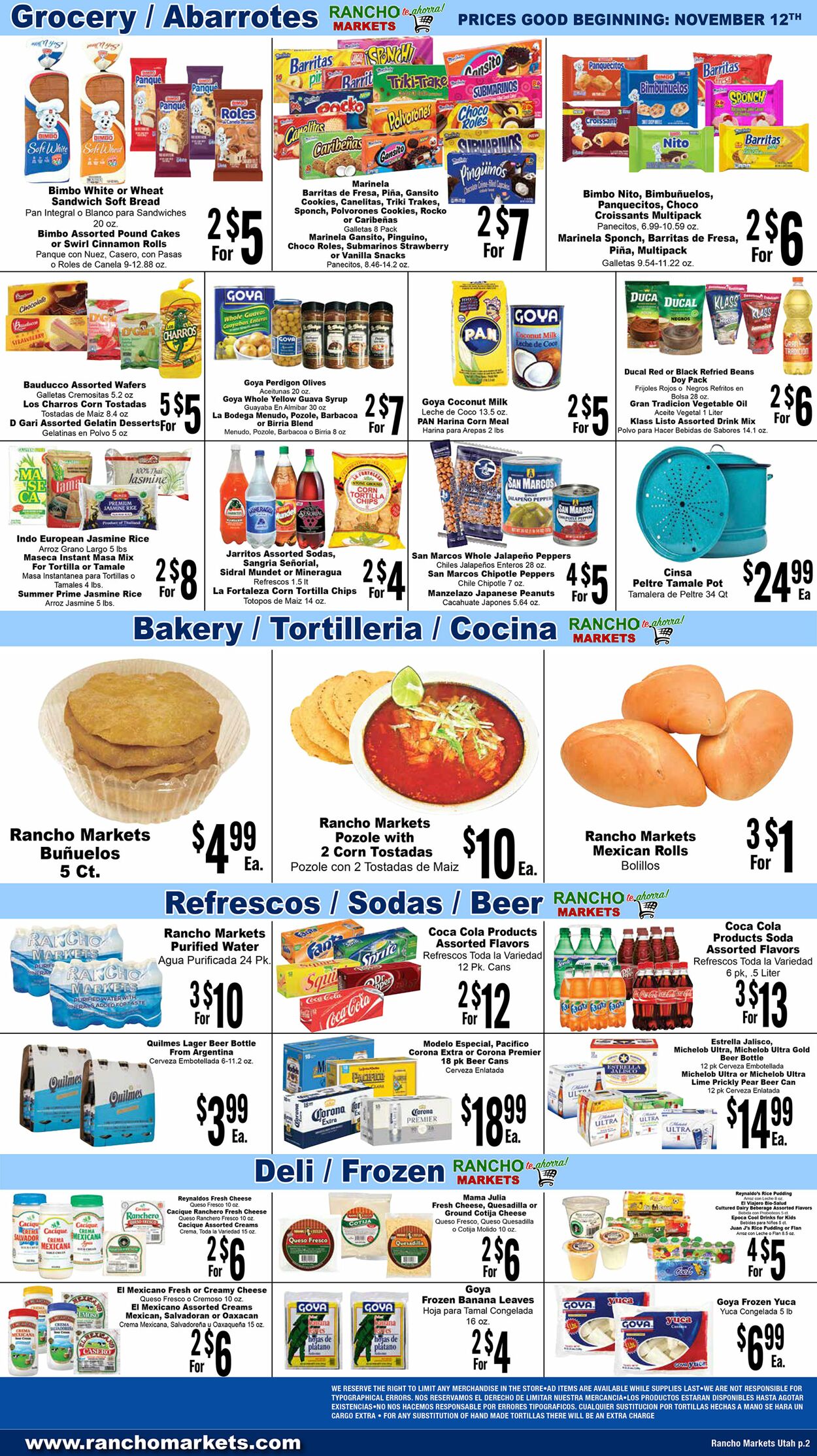 Weekly ad Rancho Markets 11/13/2024 - 11/18/2024