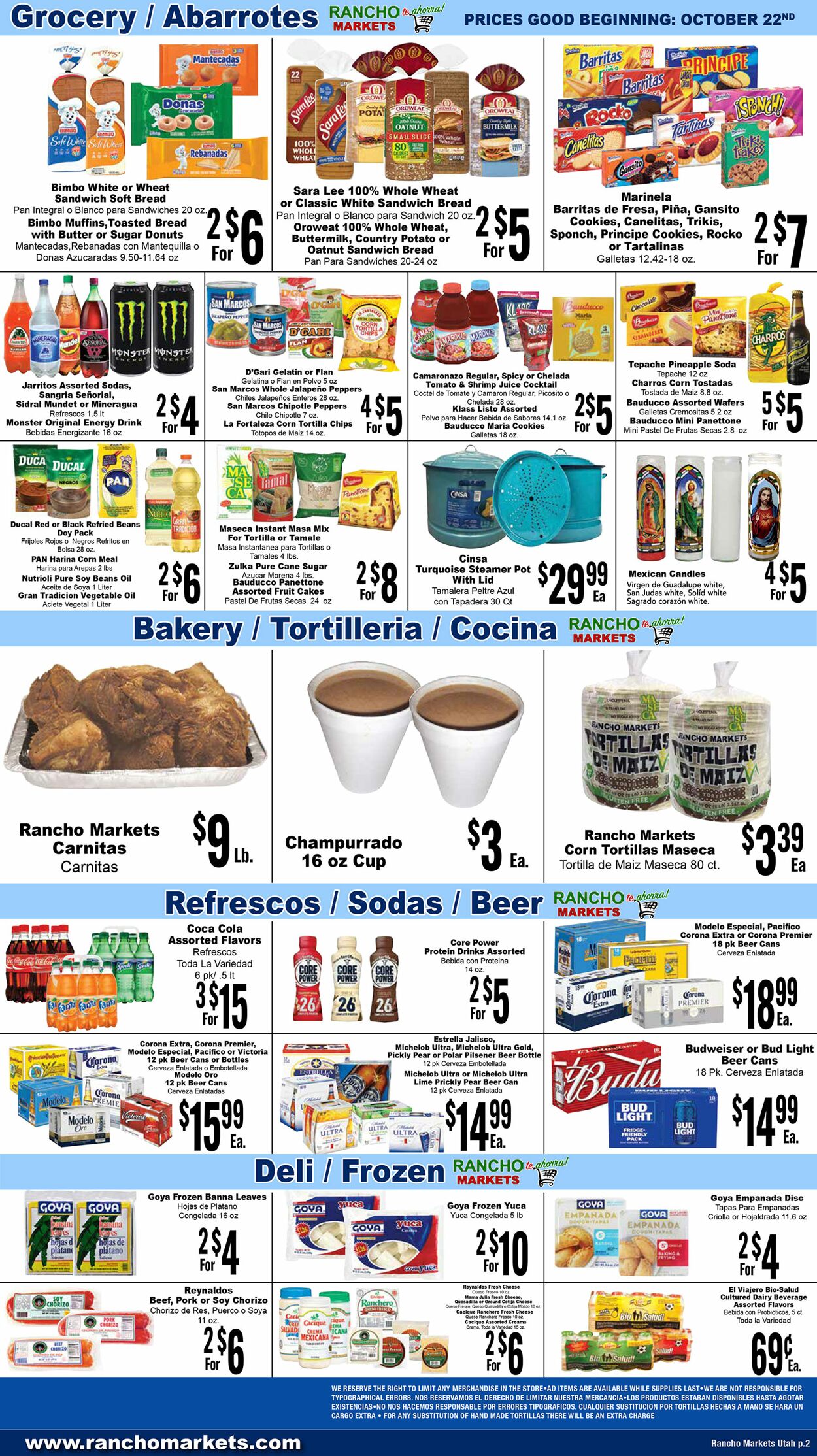 Weekly ad Rancho Markets 10/23/2024 - 10/28/2024