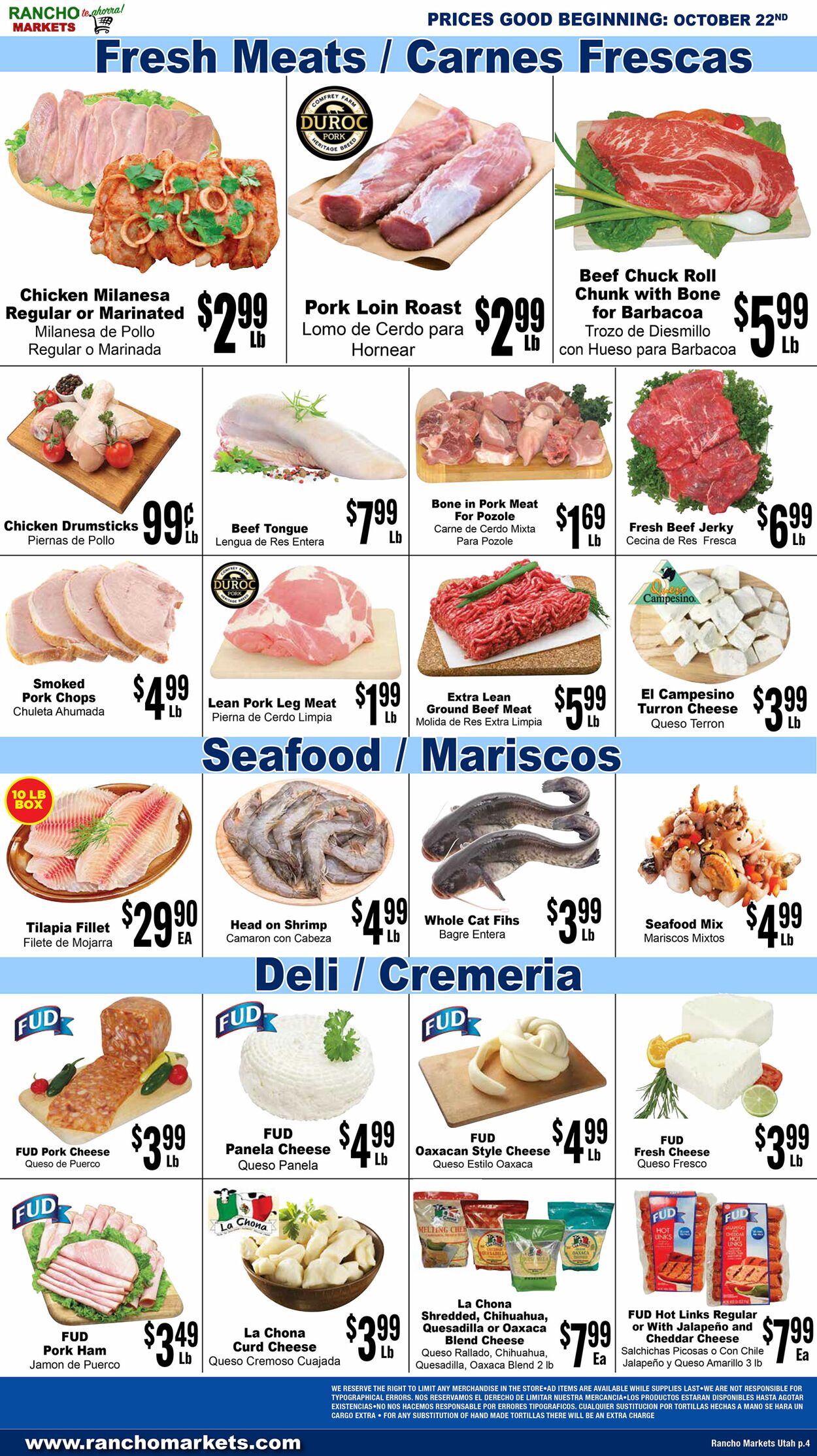 Weekly ad Rancho Markets 10/23/2024 - 10/28/2024