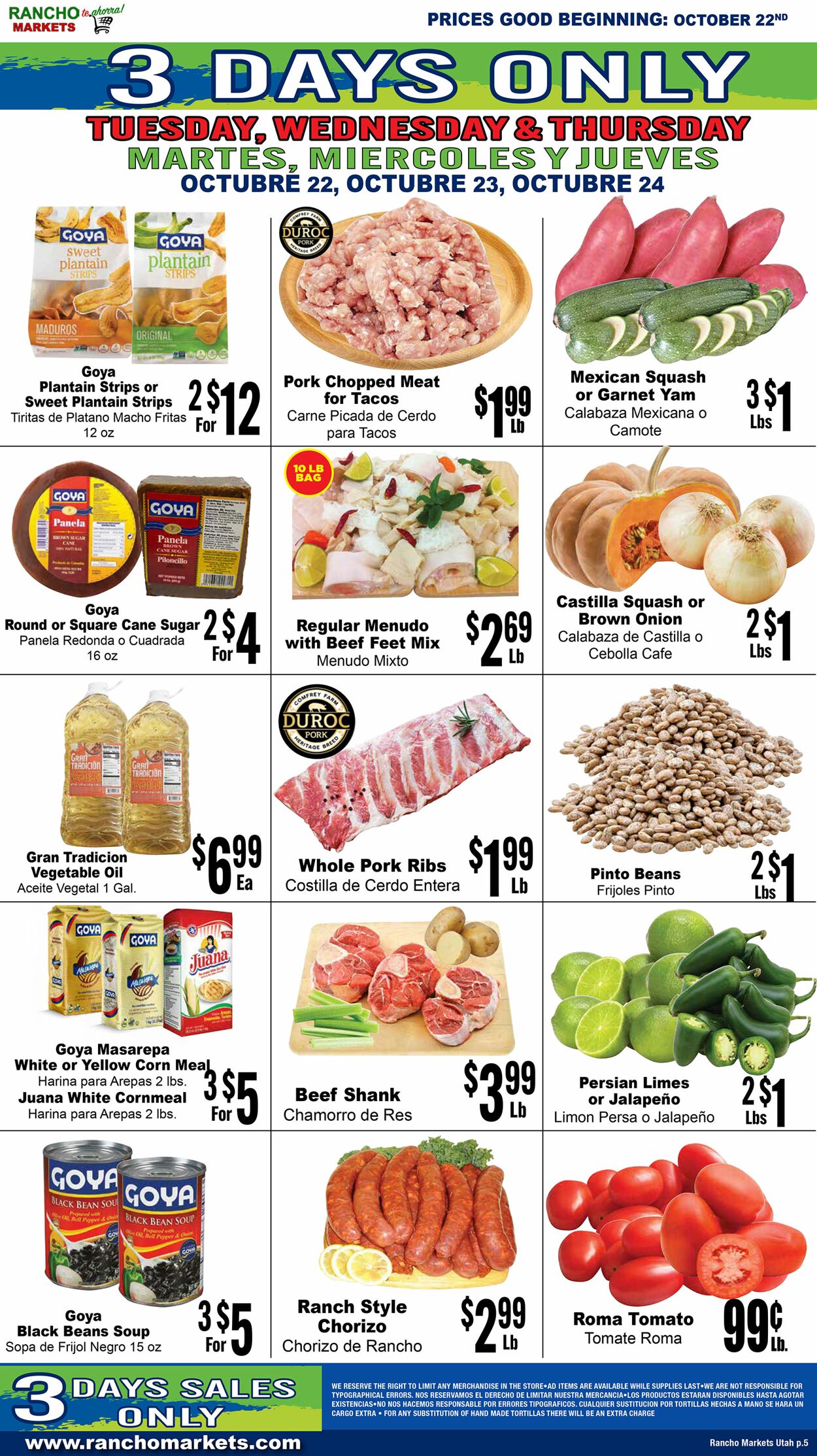 Weekly ad Rancho Markets 10/23/2024 - 10/28/2024