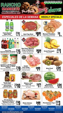 Weekly ad Rancho Markets 10/09/2024 - 10/14/2024