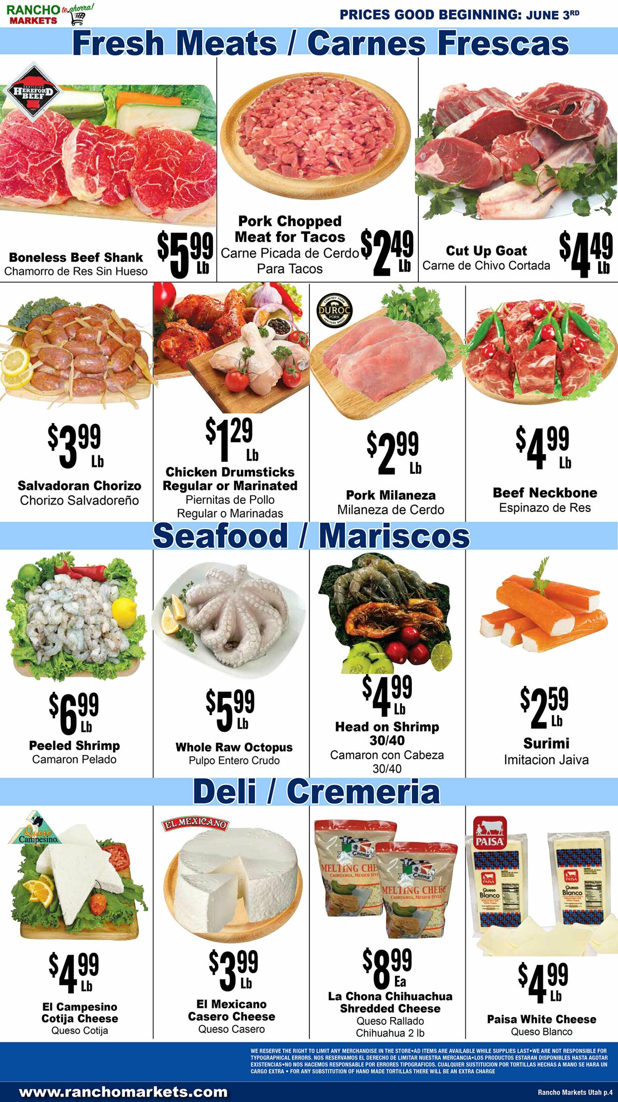 Weekly ad Rancho Markets 06/04/2025 - 06/09/2025