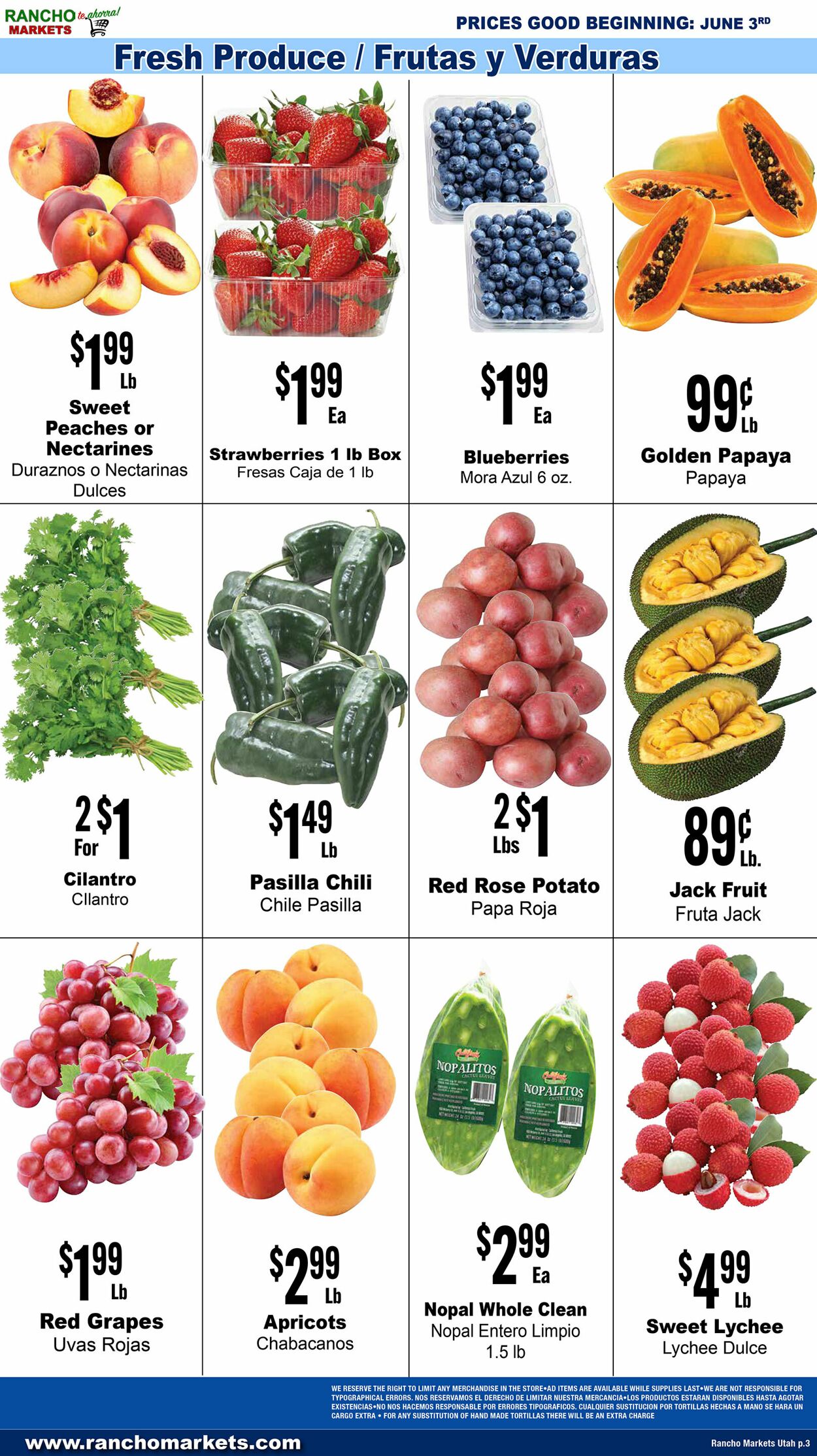 Weekly ad Rancho Markets 06/04/2025 - 06/09/2025