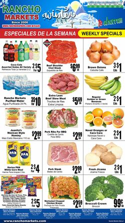 Weekly ad Rancho Markets 12/25/2024 - 12/30/2024