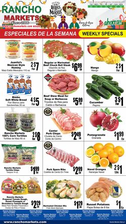 Weekly ad Rancho Markets 12/25/2024 - 12/30/2024