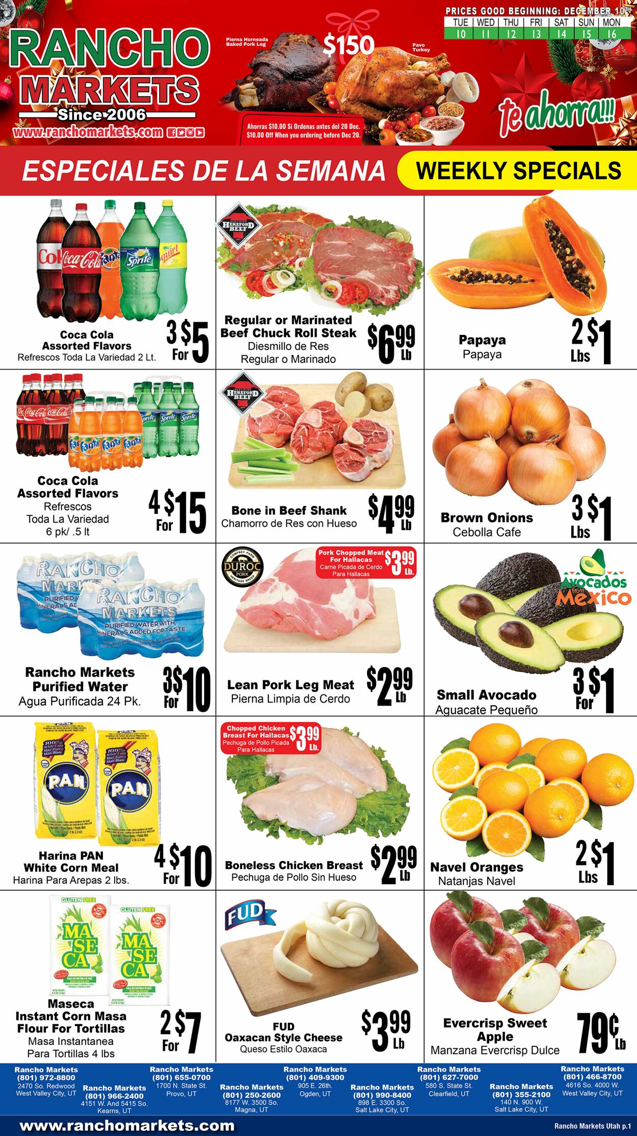 Weekly ad Rancho Markets 12/11/2024 - 12/16/2024