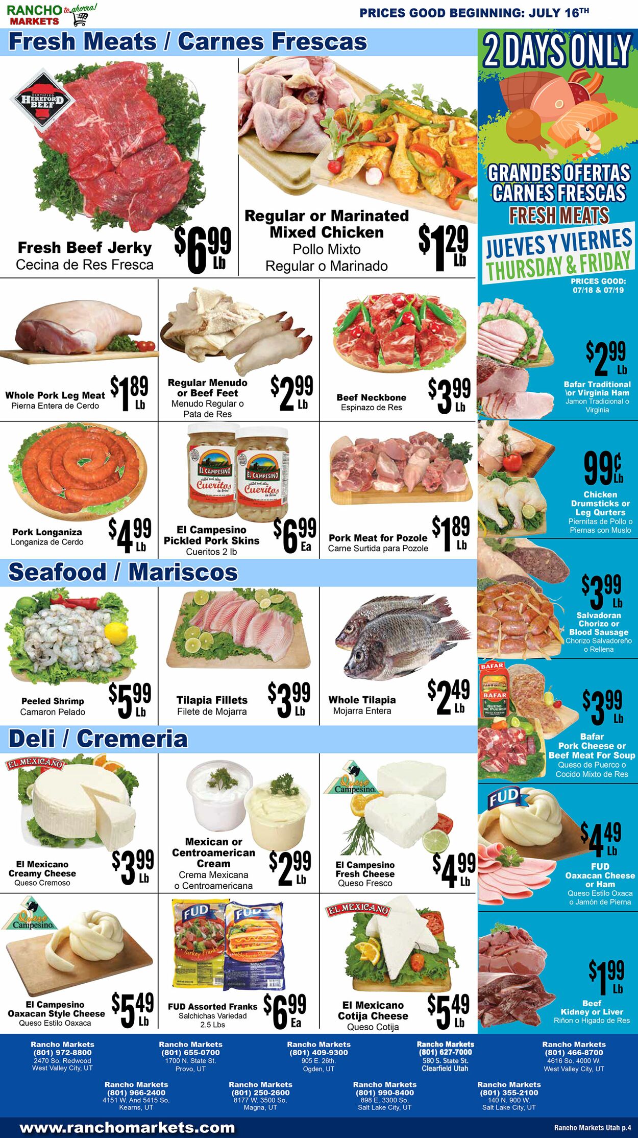 Weekly ad Rancho Markets 07/17/2024 - 07/22/2024