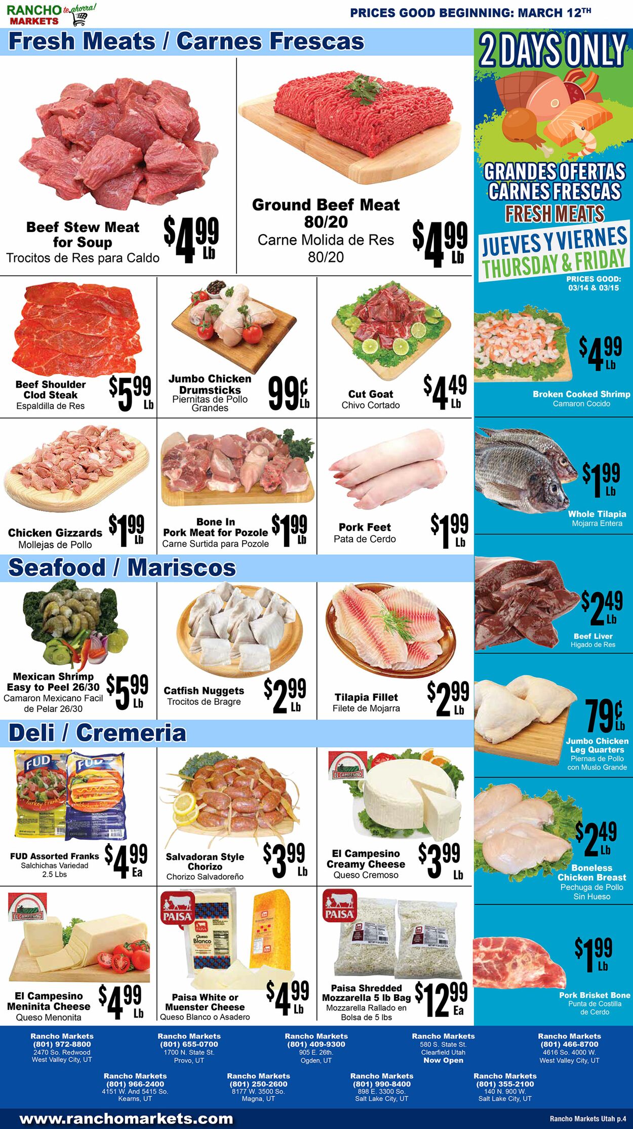 Weekly ad Rancho Markets 03/13/2024 - 03/18/2024