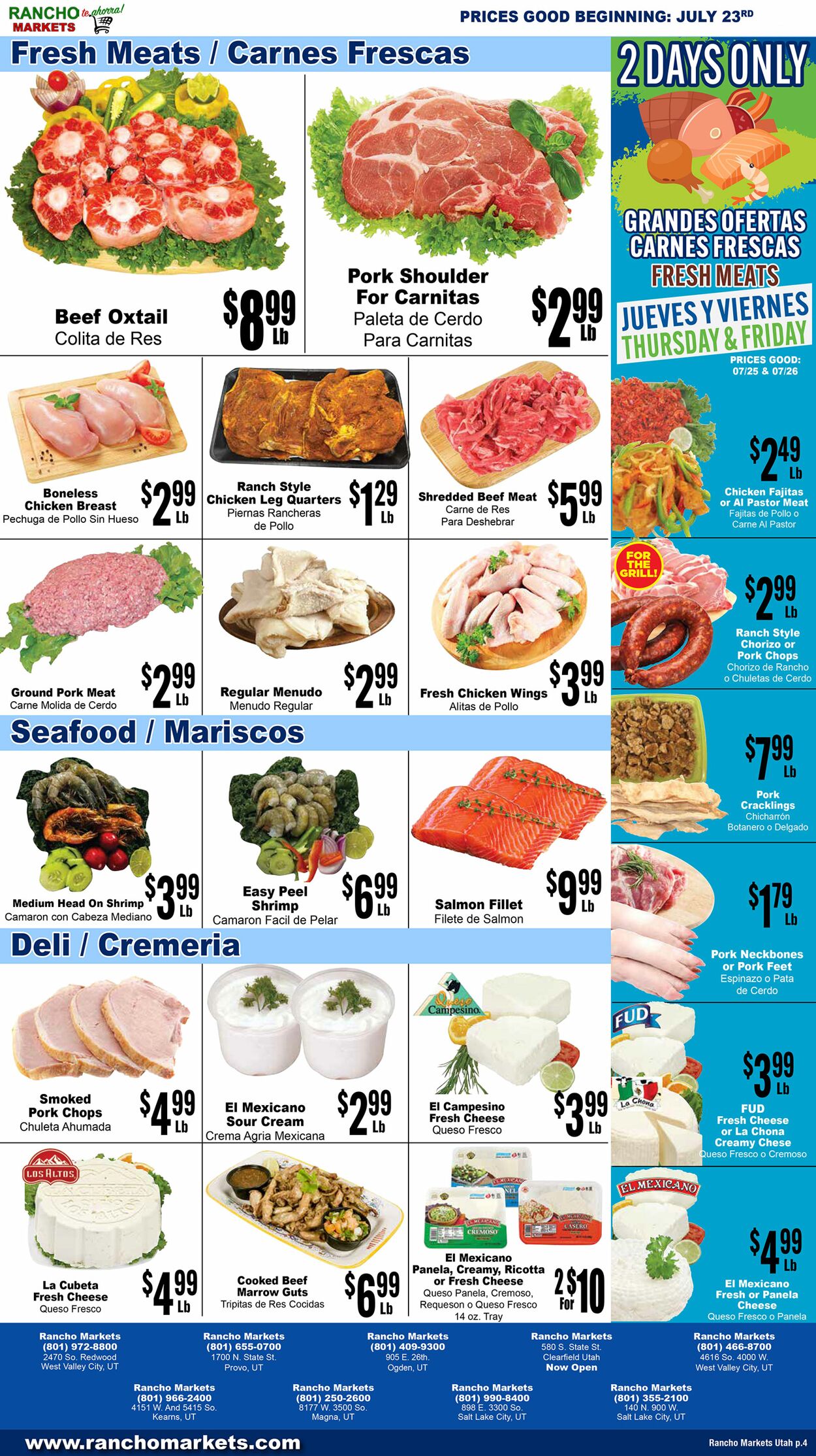 Weekly ad Rancho Markets 07/24/2024 - 07/29/2024