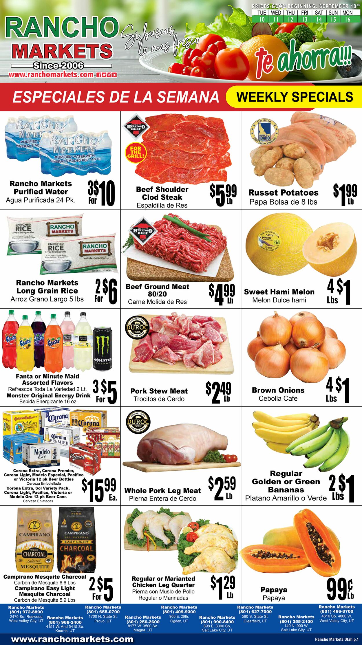 Rancho Markets Promotional weekly ads