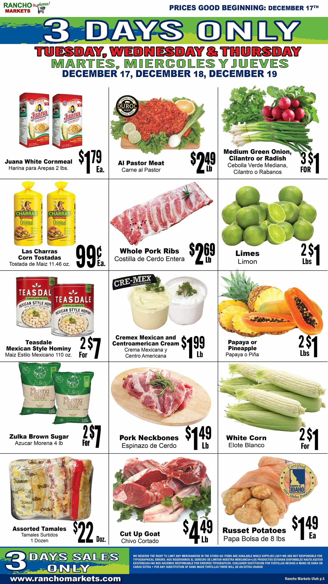 Weekly ad Rancho Markets 12/18/2024 - 12/23/2024