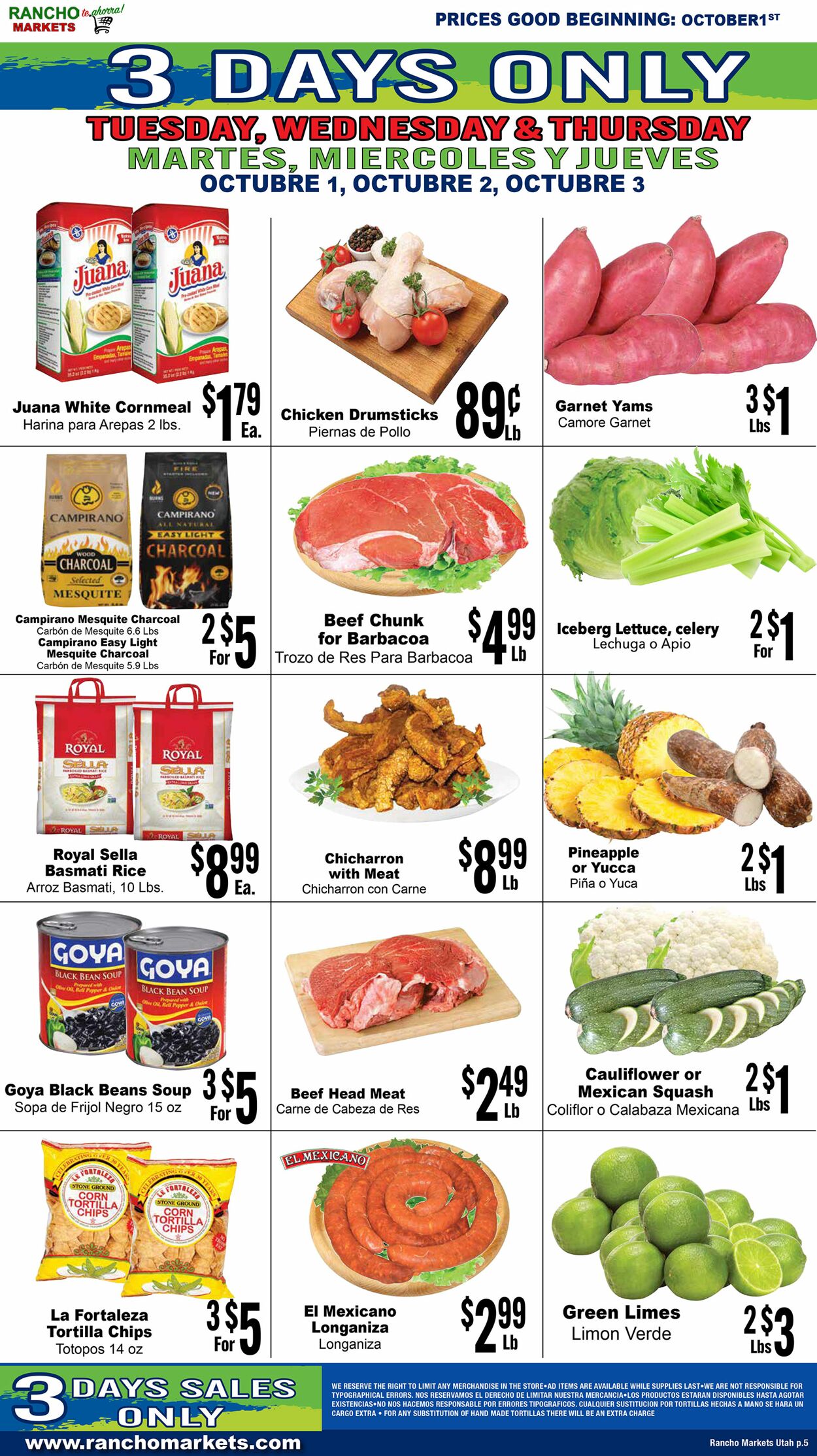 Weekly ad Rancho Markets 10/02/2024 - 10/07/2024