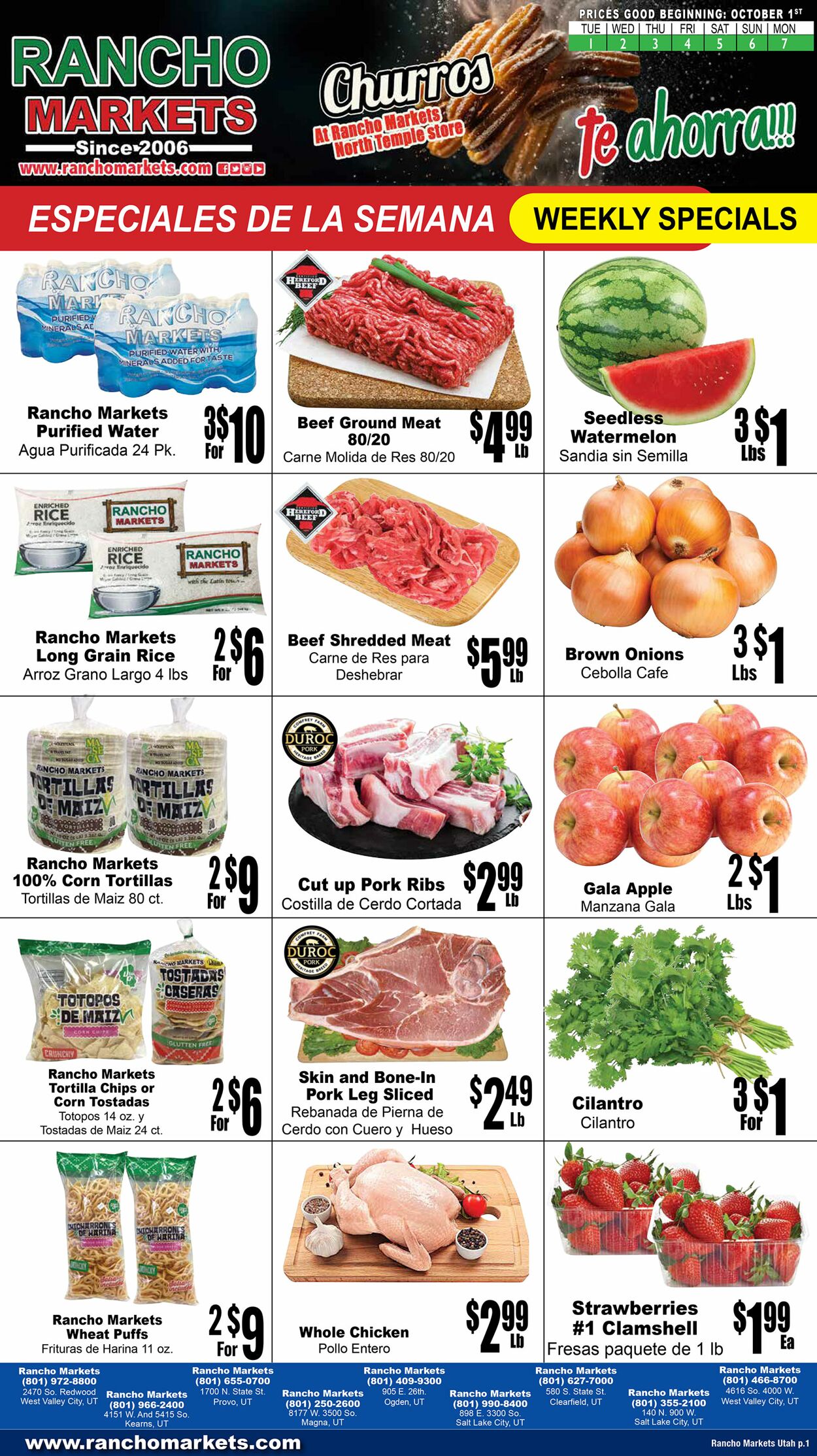 Weekly ad Rancho Markets 10/02/2024 - 10/07/2024