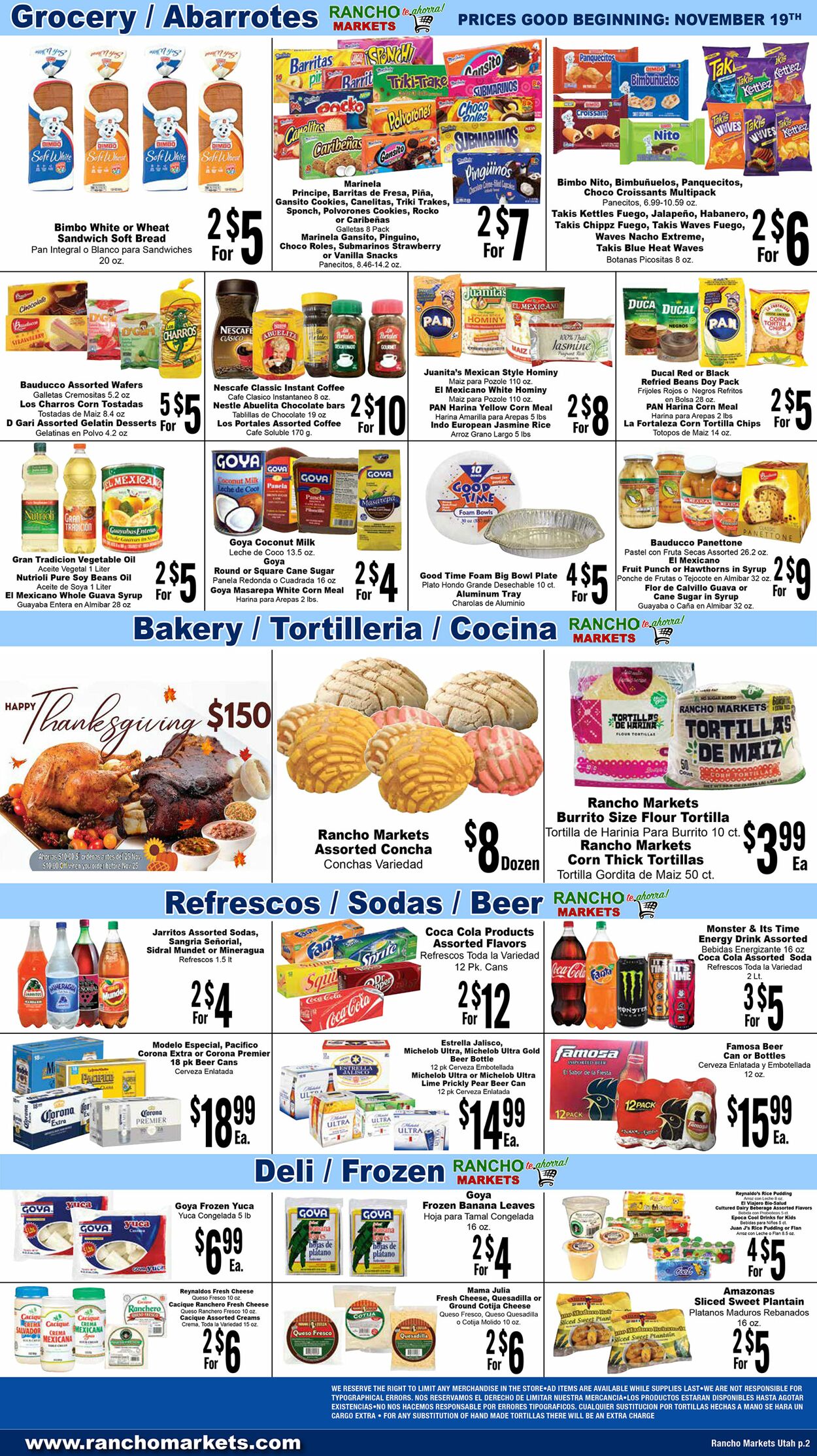 Weekly ad Rancho Markets 11/20/2024 - 11/25/2024