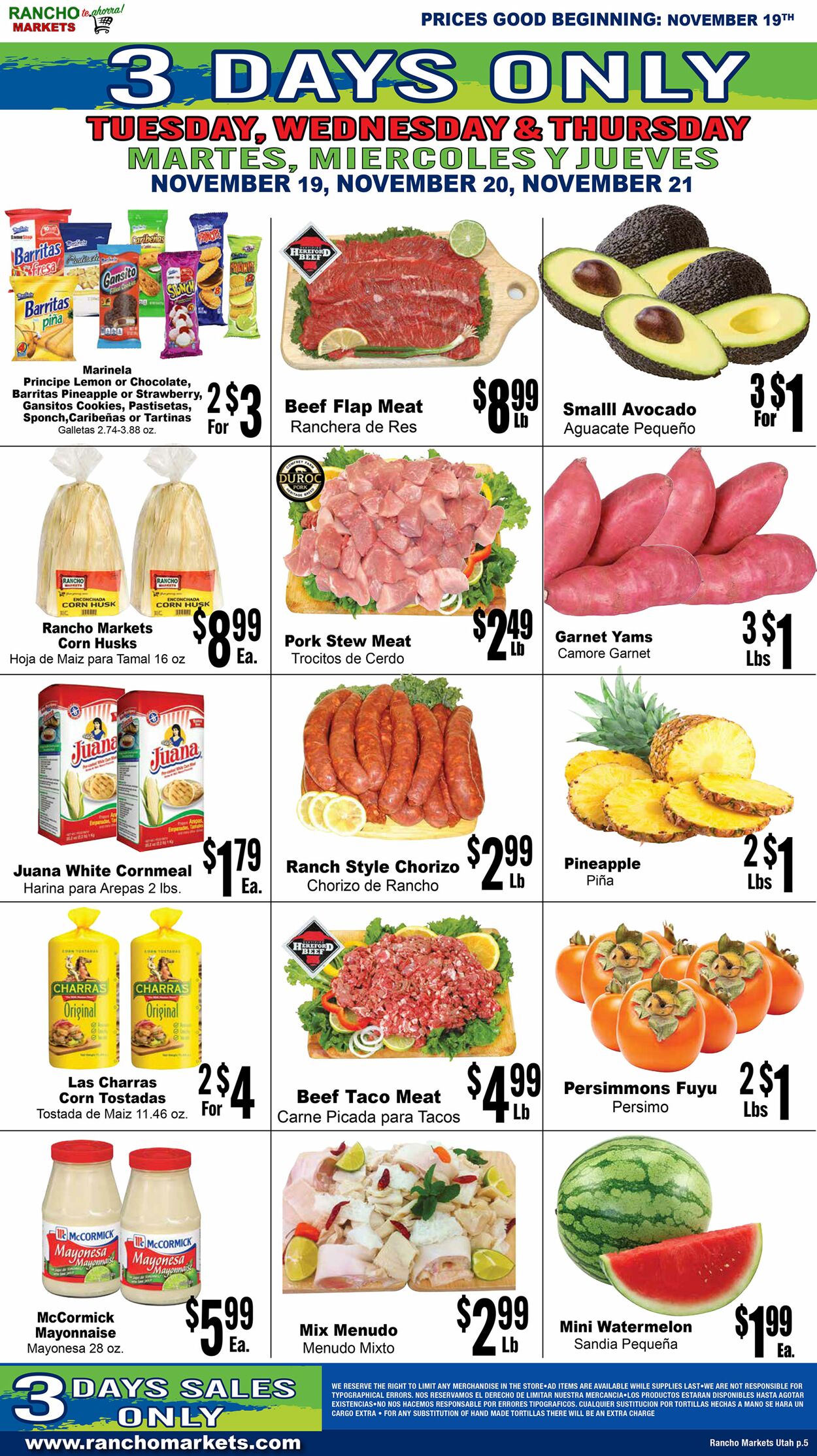 Weekly ad Rancho Markets 11/20/2024 - 11/25/2024