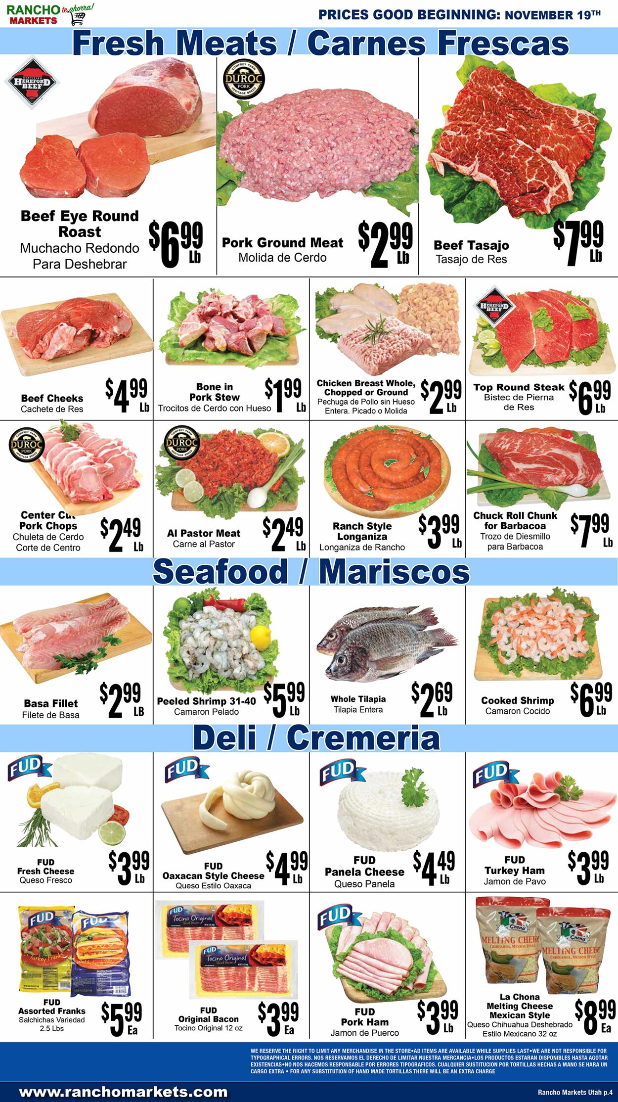 Weekly ad Rancho Markets 11/20/2024 - 11/25/2024